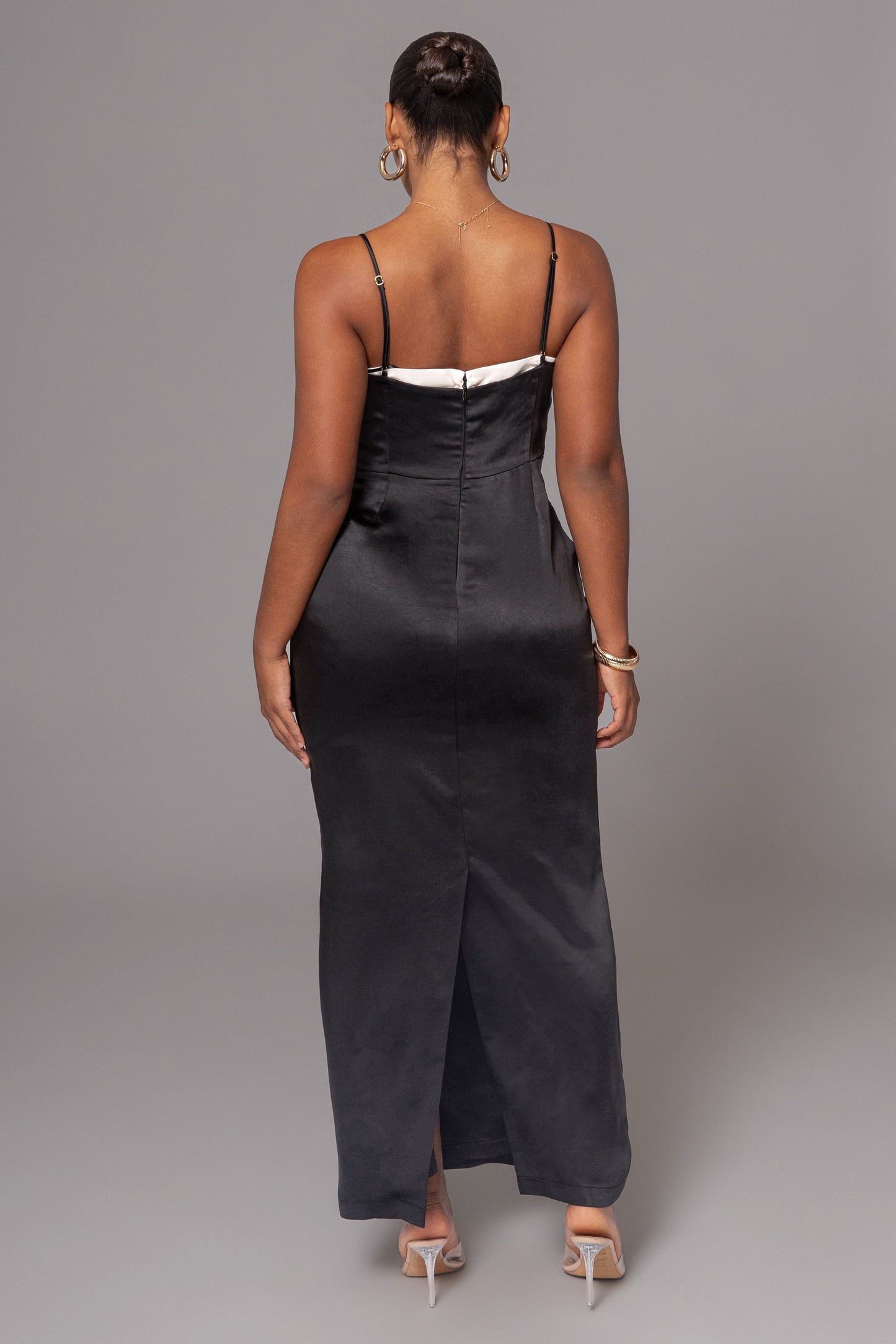 Black Moment In Time Maxi Dress JLUXLABEL