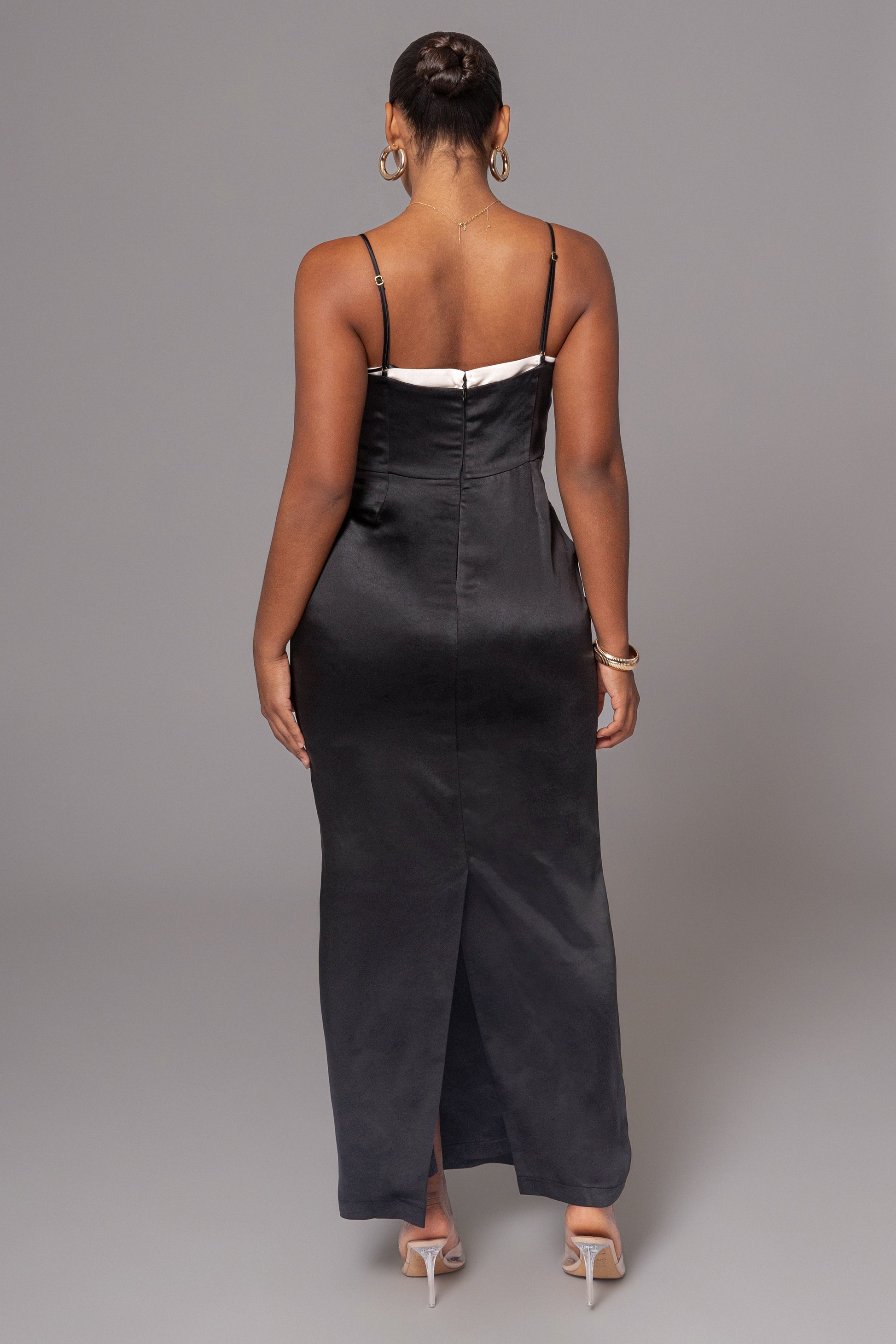 Black Moment In Time Maxi Dress JLUXLABEL