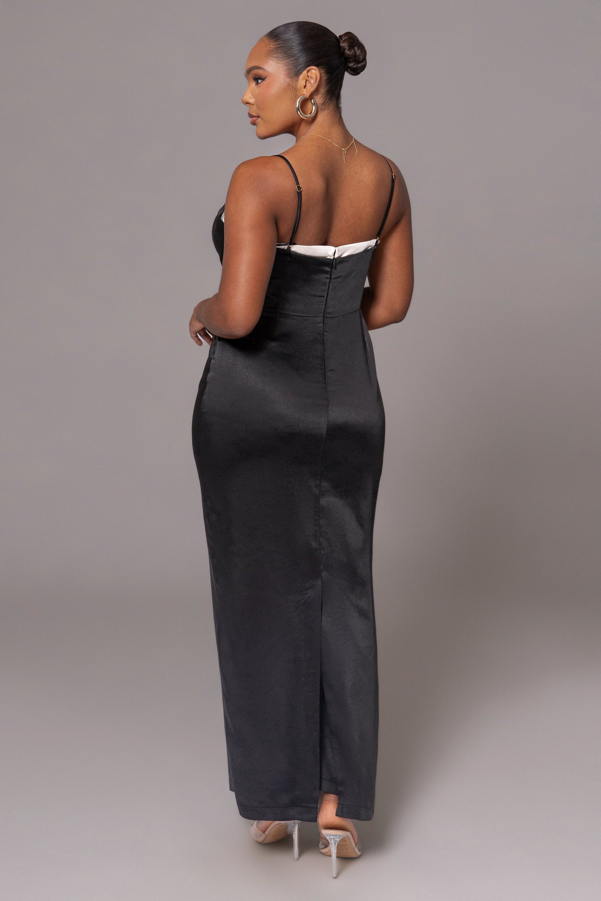 Black Moment In Time Maxi Dress JLUXLABEL