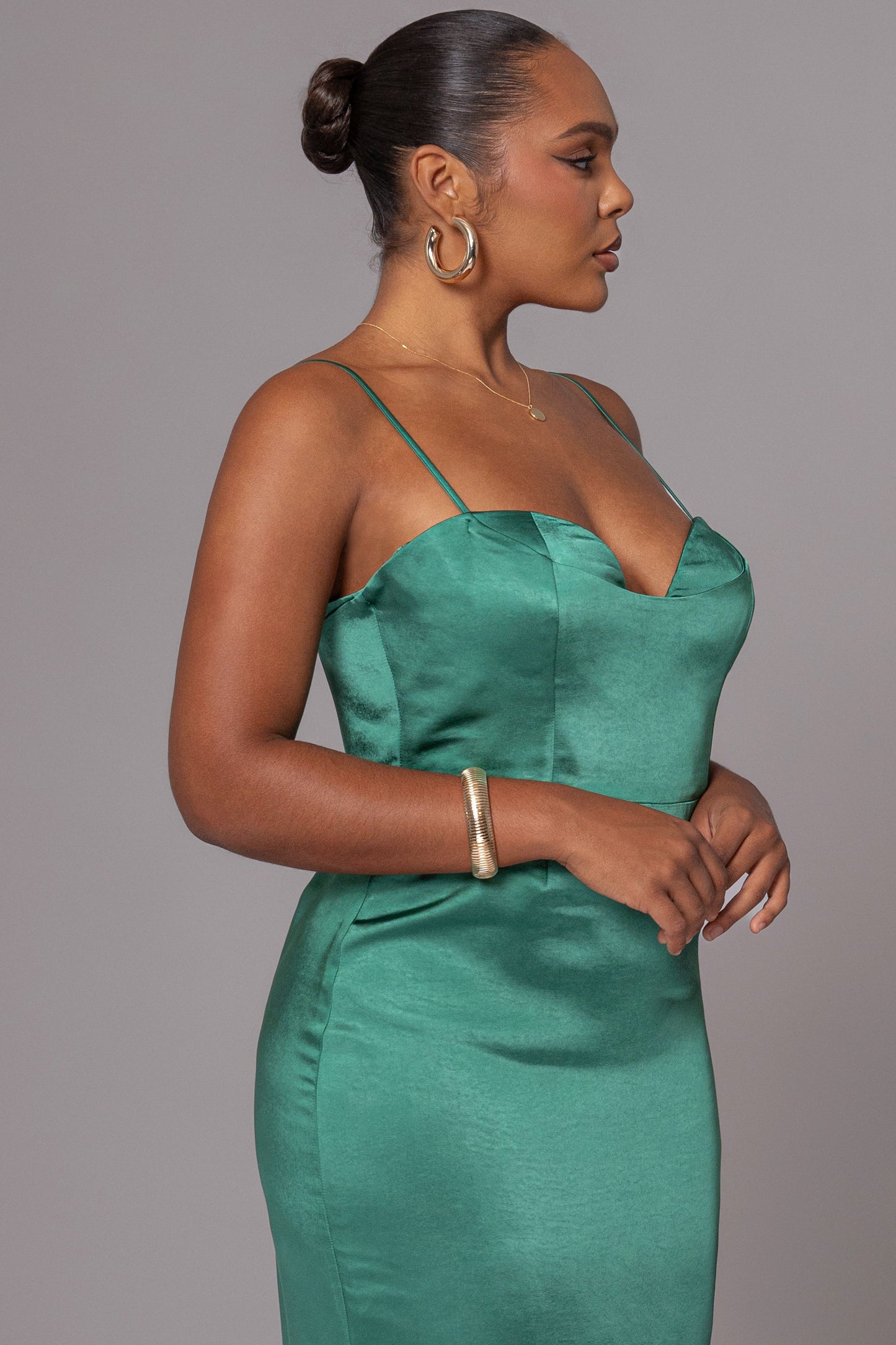 Green Moment In Time Maxi Dress JLUXLABEL