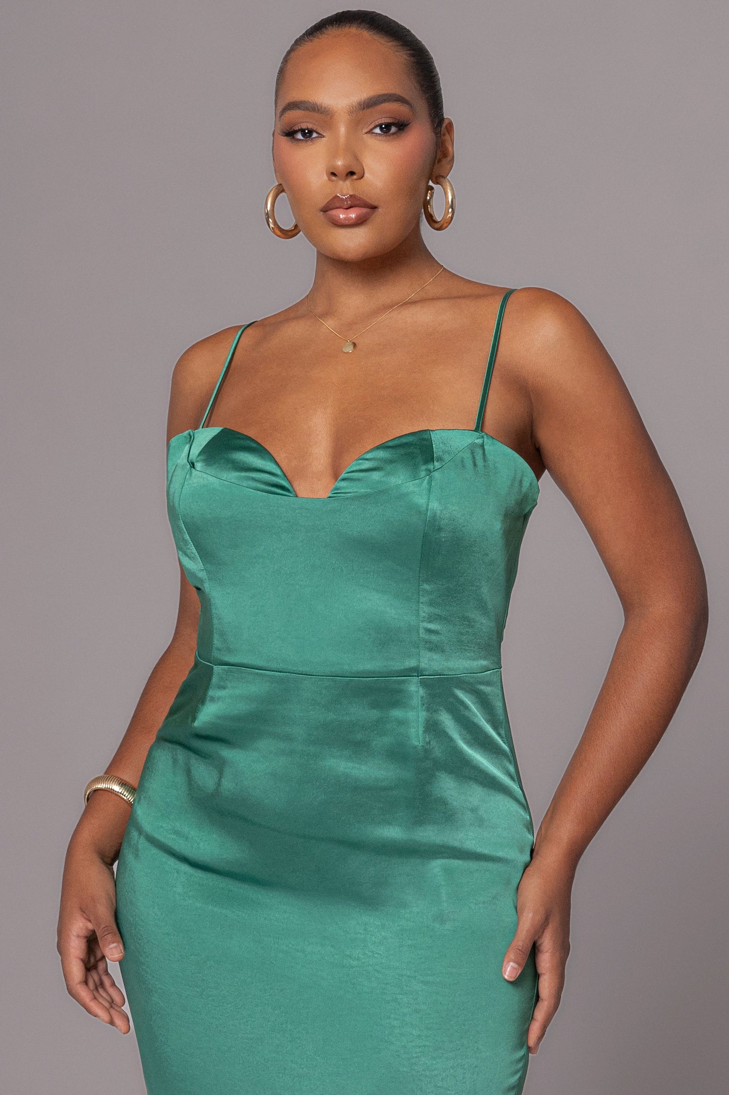 Green Moment In Time Maxi Dress JLUXLABEL