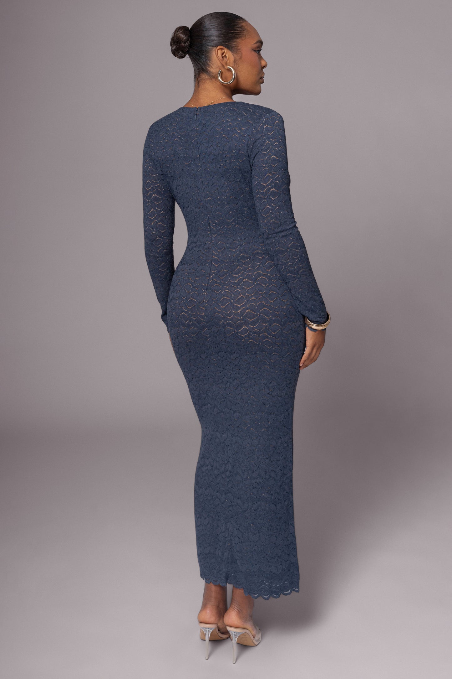 Navy Reunited Maxi Dress JLUXLABEL