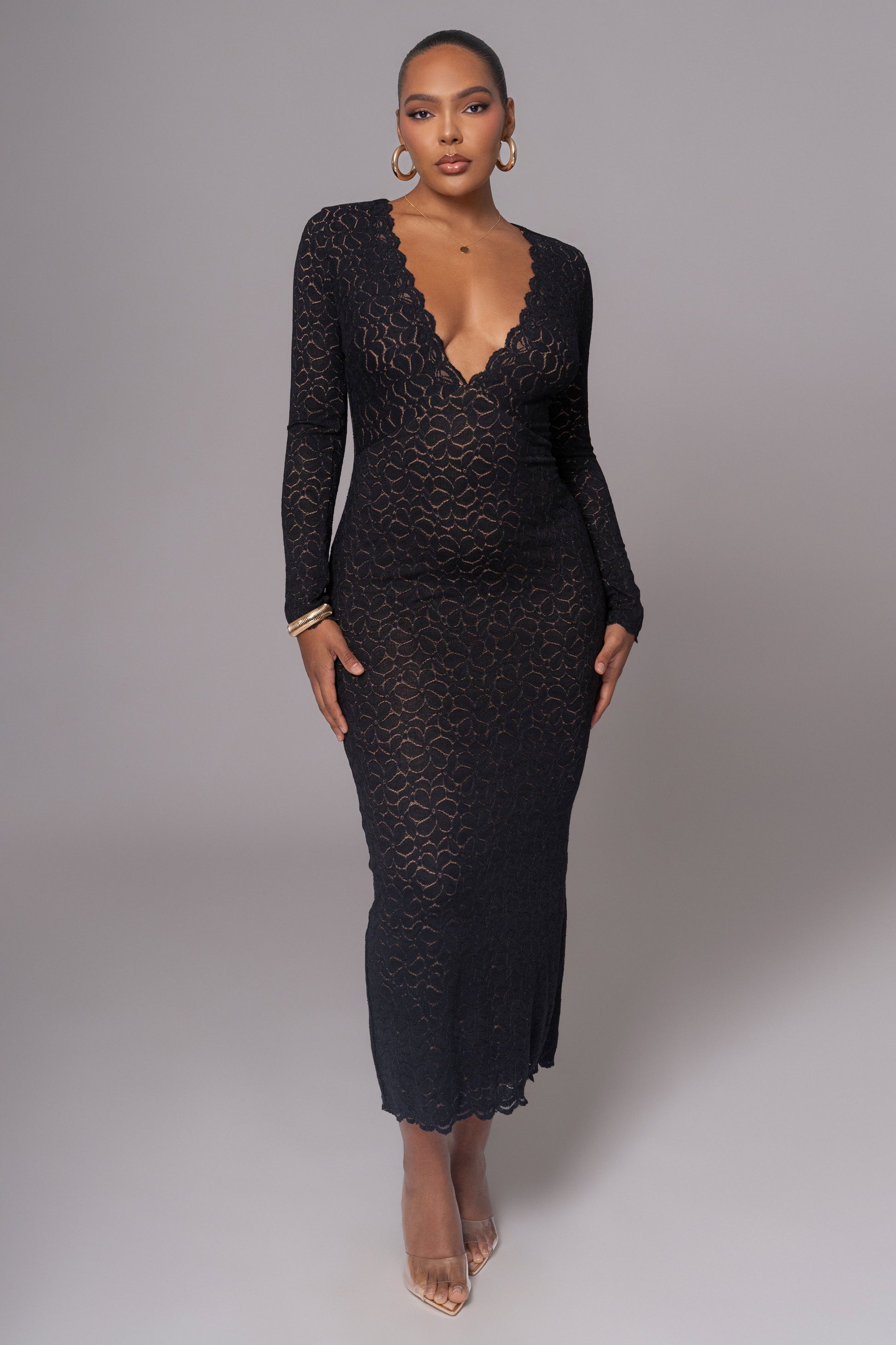 Black Reunited Maxi Dress JLUXLABEL