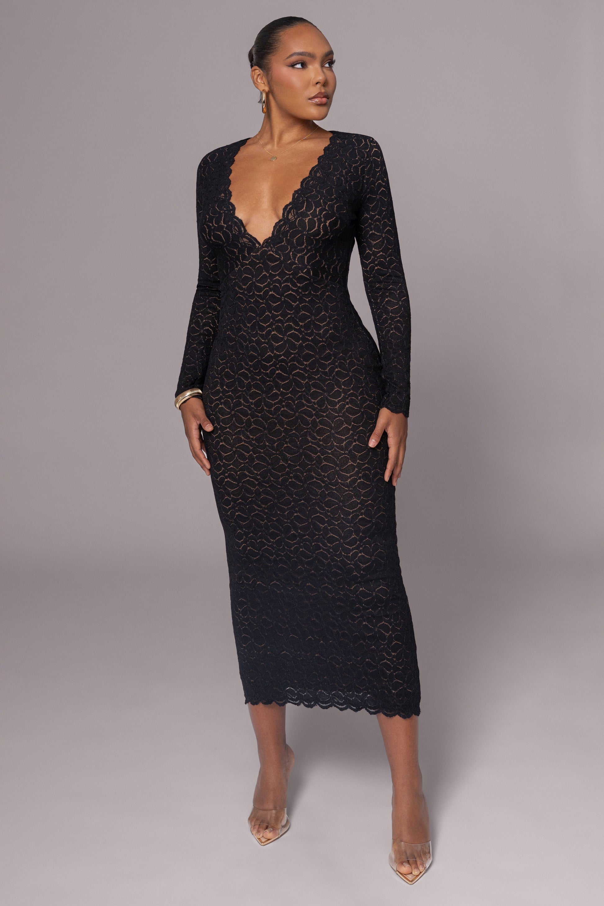 Black Reunited Maxi Dress JLUXLABEL