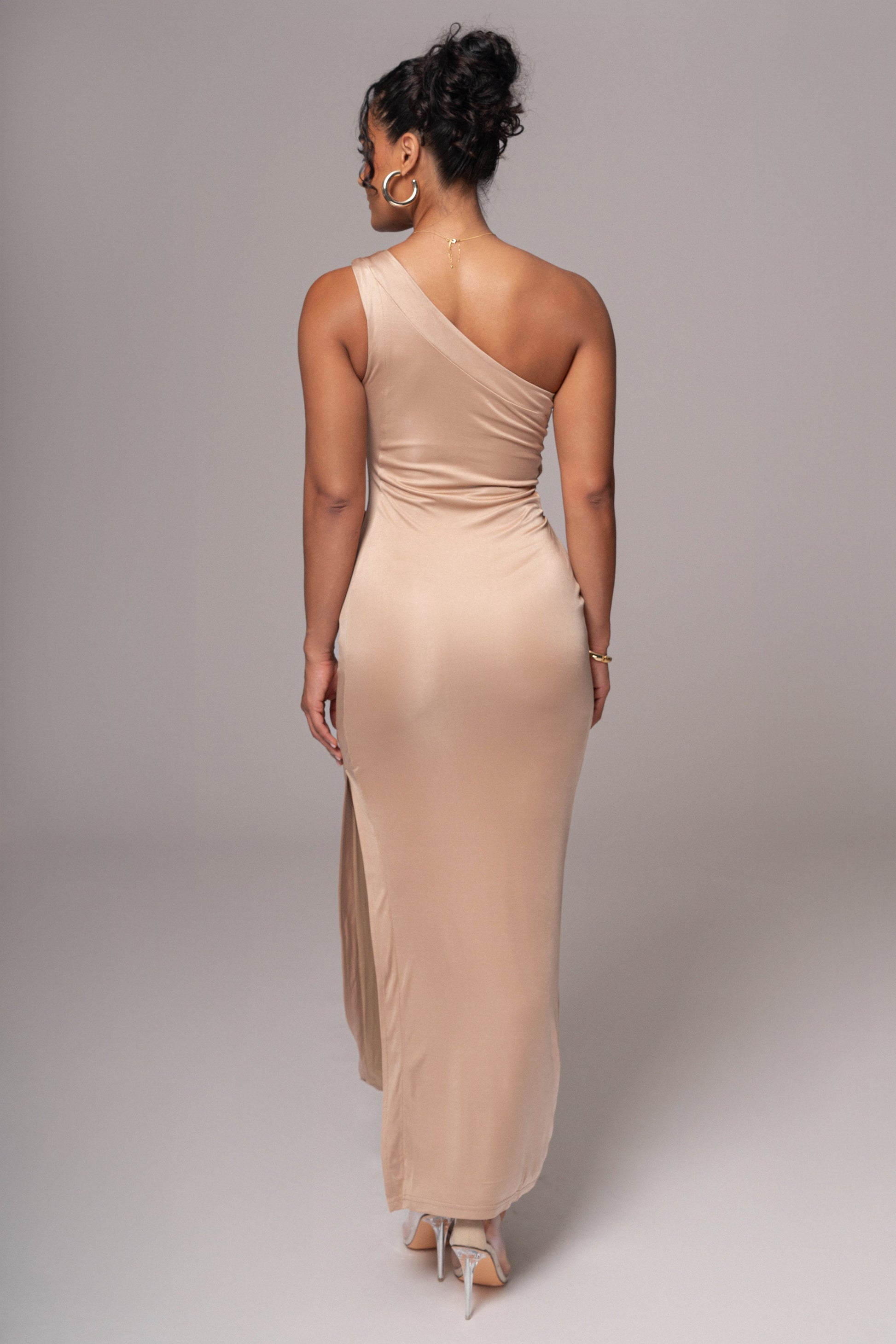 Tan Surrey Maxi Dress JLUXLABEL