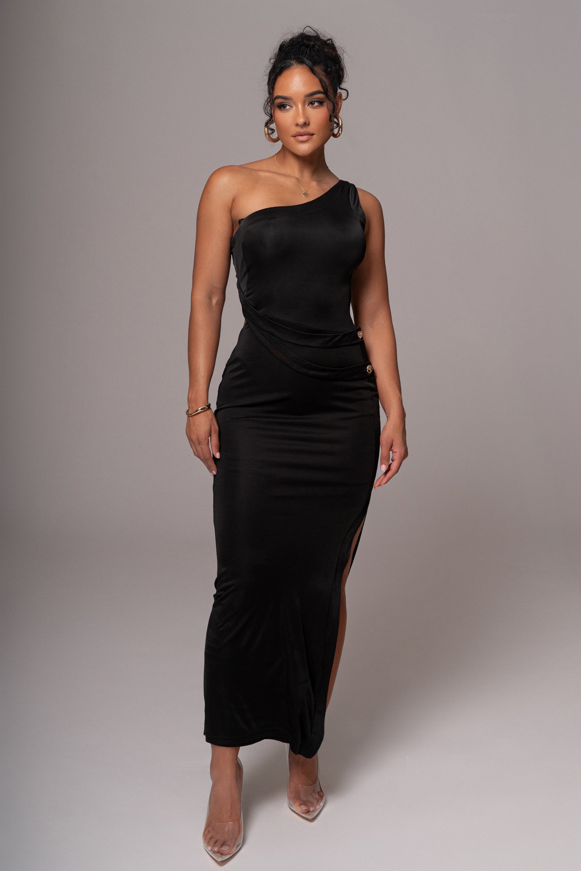 Black Surrey Maxi Dress JLUXLABEL