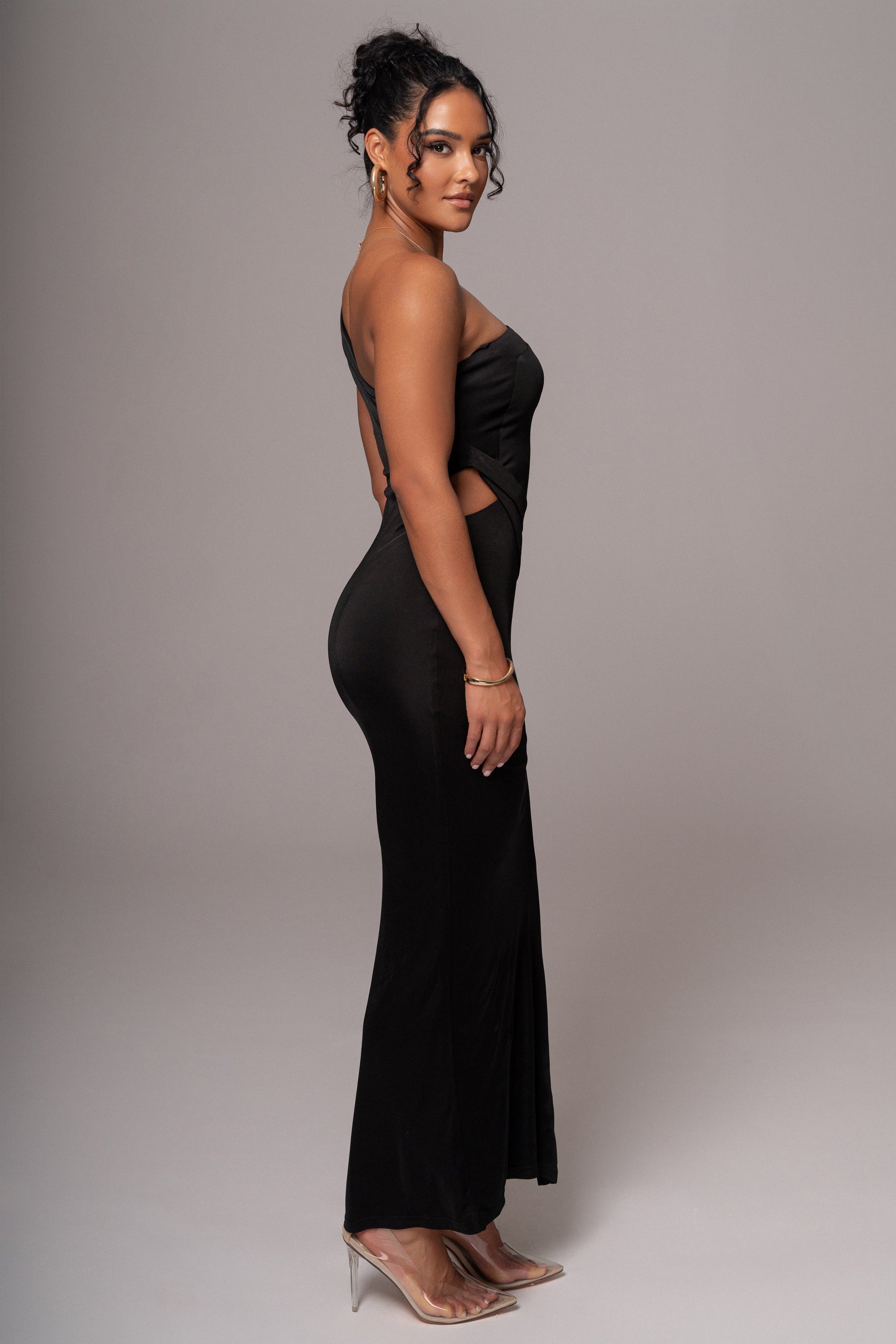 Black Surrey Maxi Dress JLUXLABEL