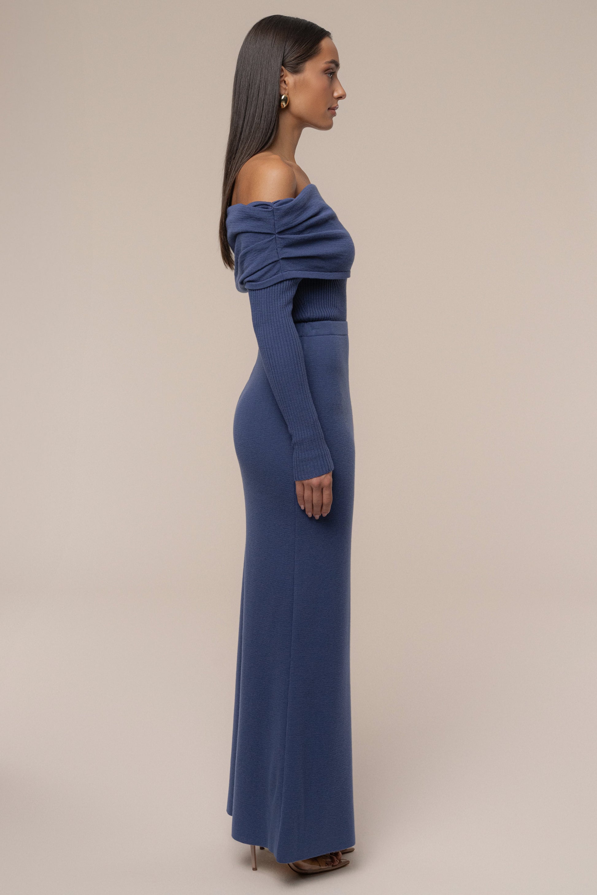 Dusk London Knit Maxi Skirt JLUXLABEL