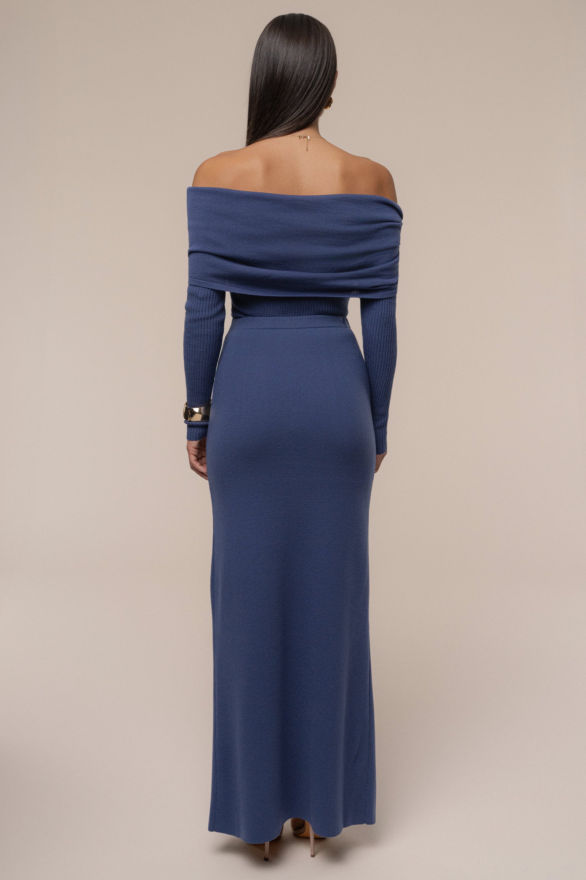 Dusk London Knit Maxi Skirt JLUXLABEL