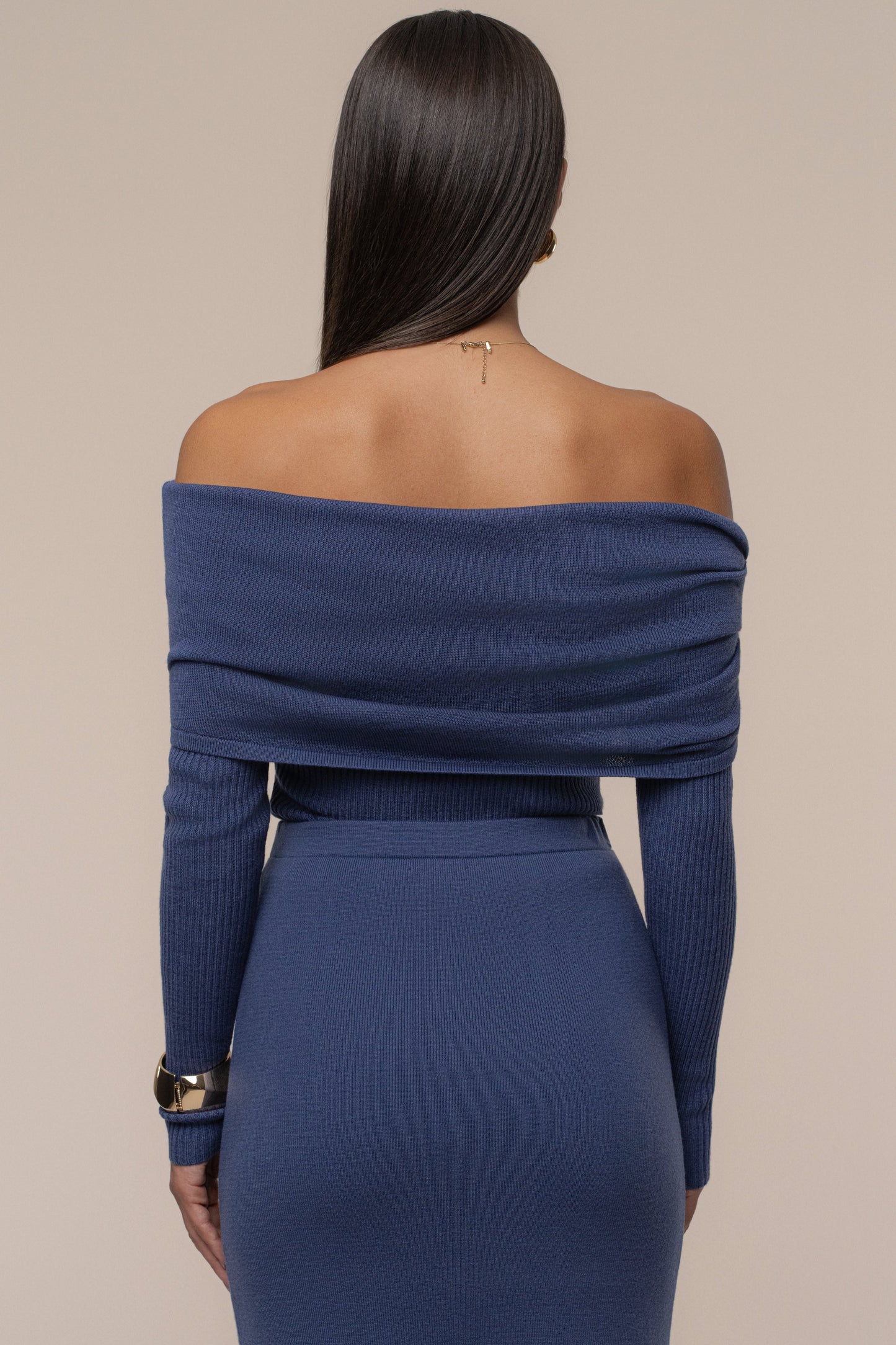 Dusk Off The Shoulder Knit Top JLUXLABEL