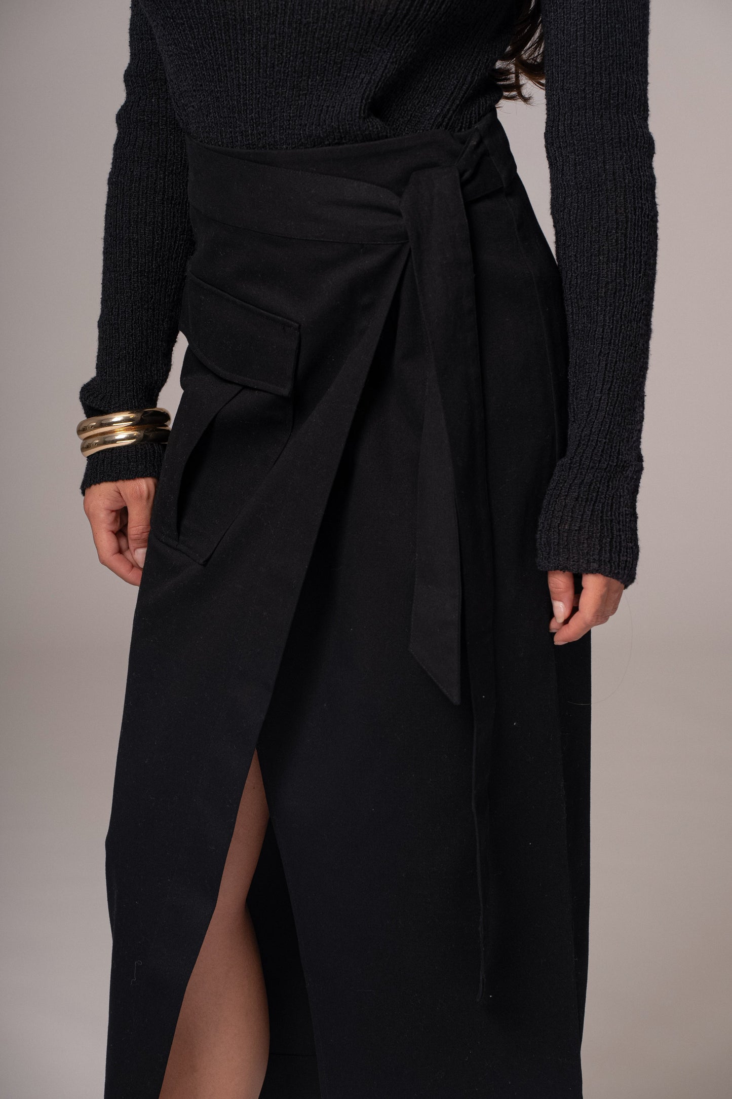 Black City Life Cargo Skirt JLUXLABEL