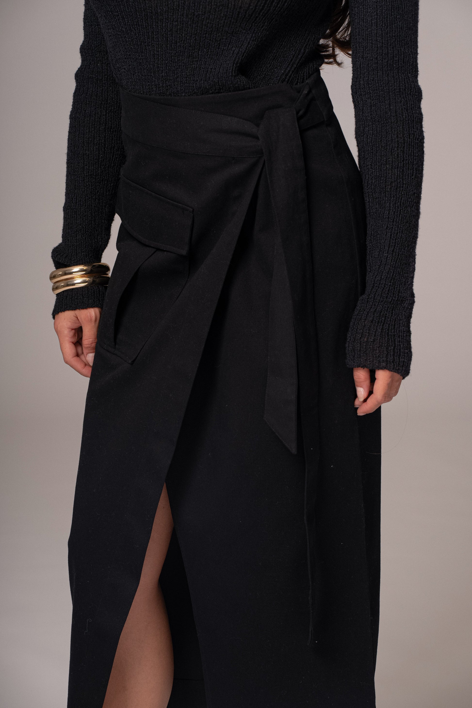 Black City Life Cargo Skirt JLUXLABEL
