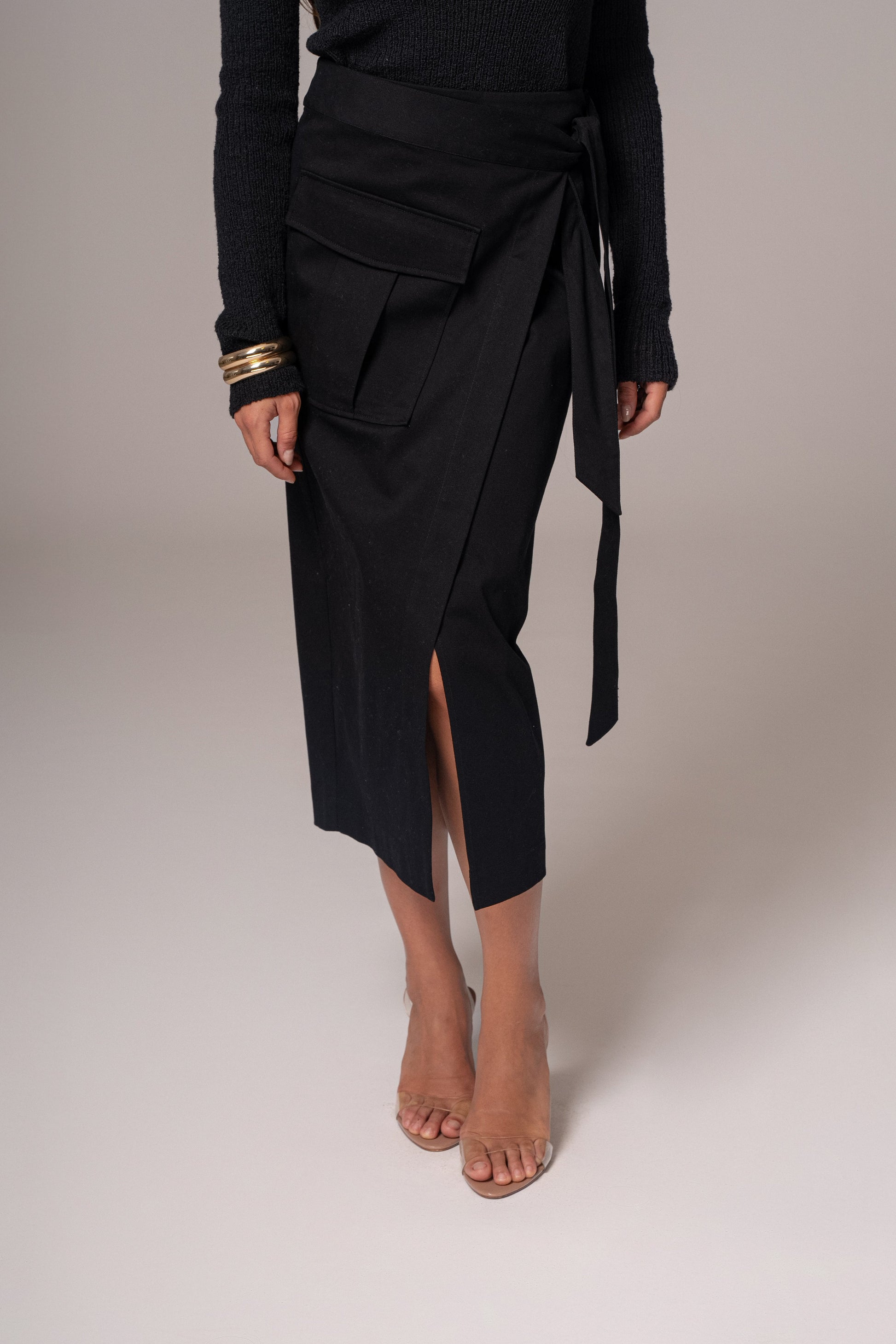 Black City Life Cargo Skirt JLUXLABEL