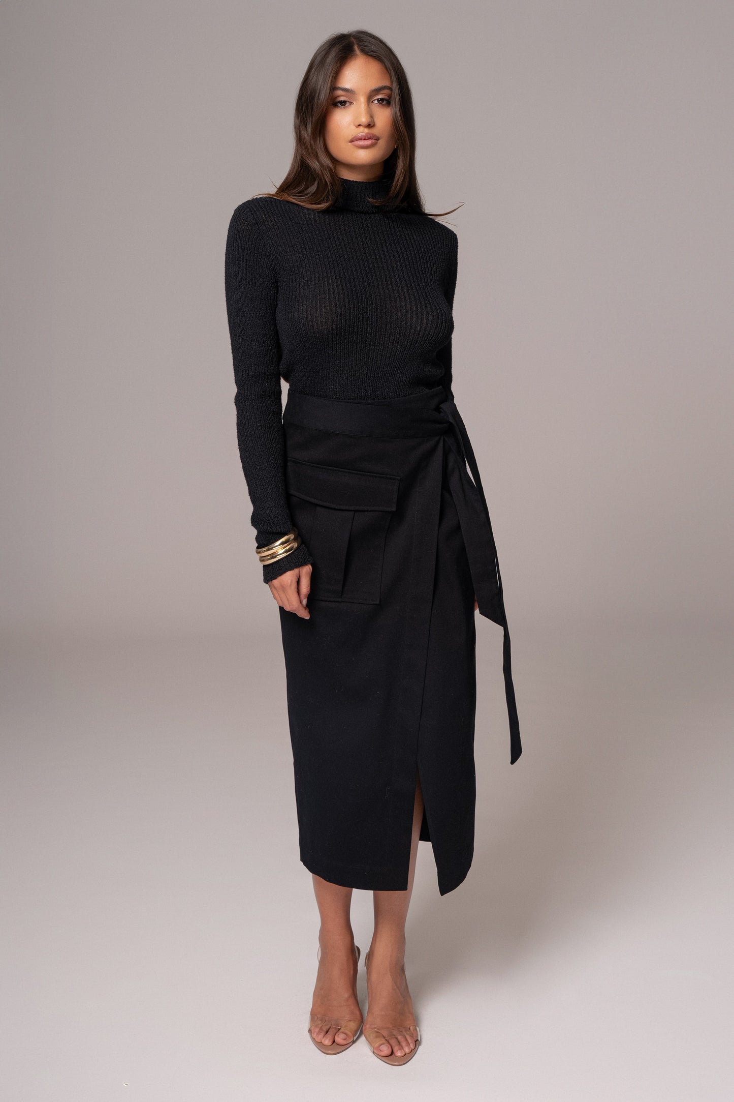 Black City Life Cargo Skirt JLUXLABEL