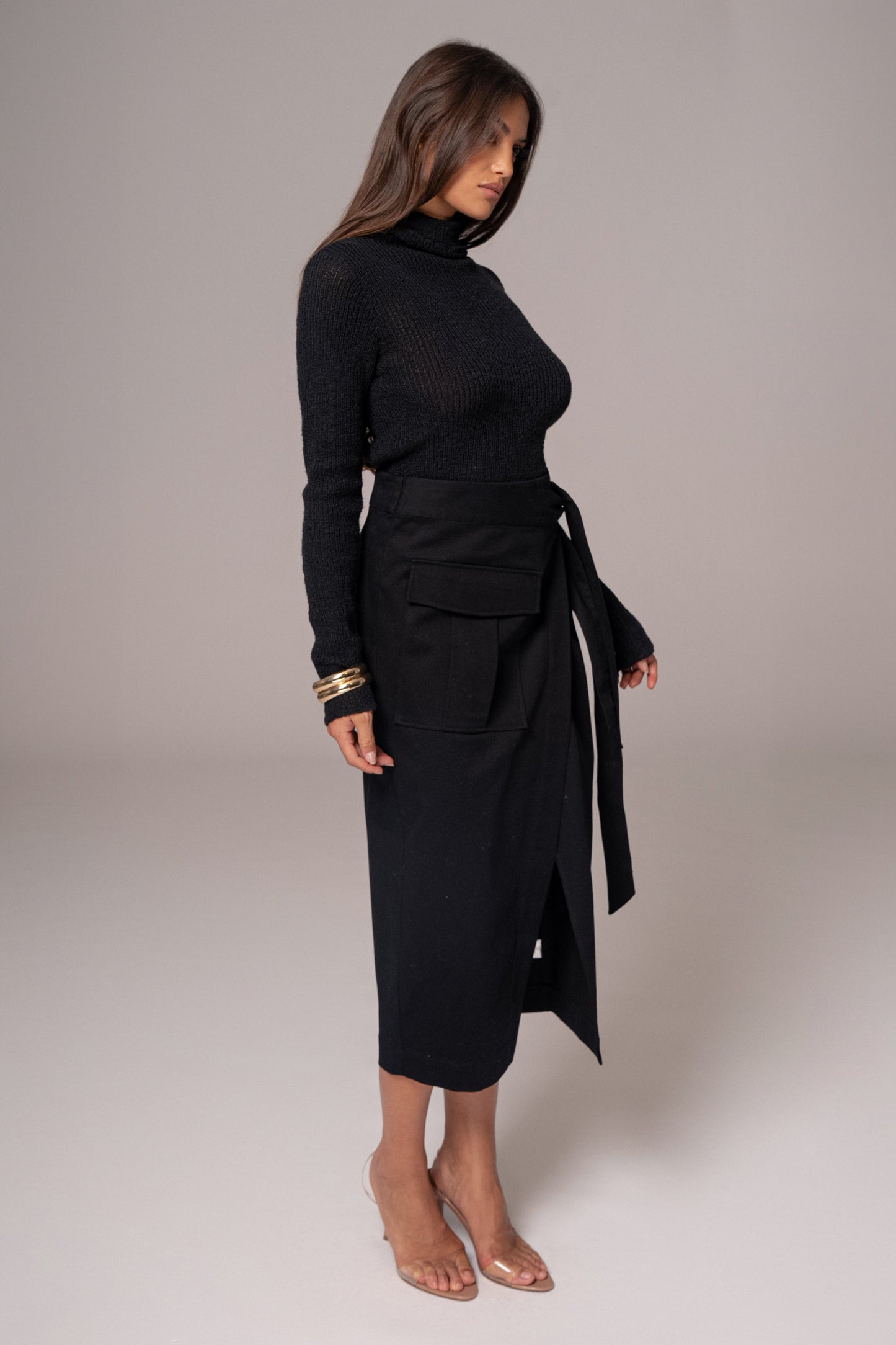 Black City Life Cargo Skirt JLUXLABEL