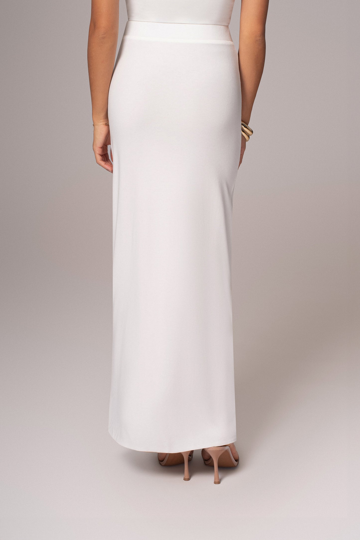 Ivory/Beige Everyday Reversible Skirt JLUXLABEL