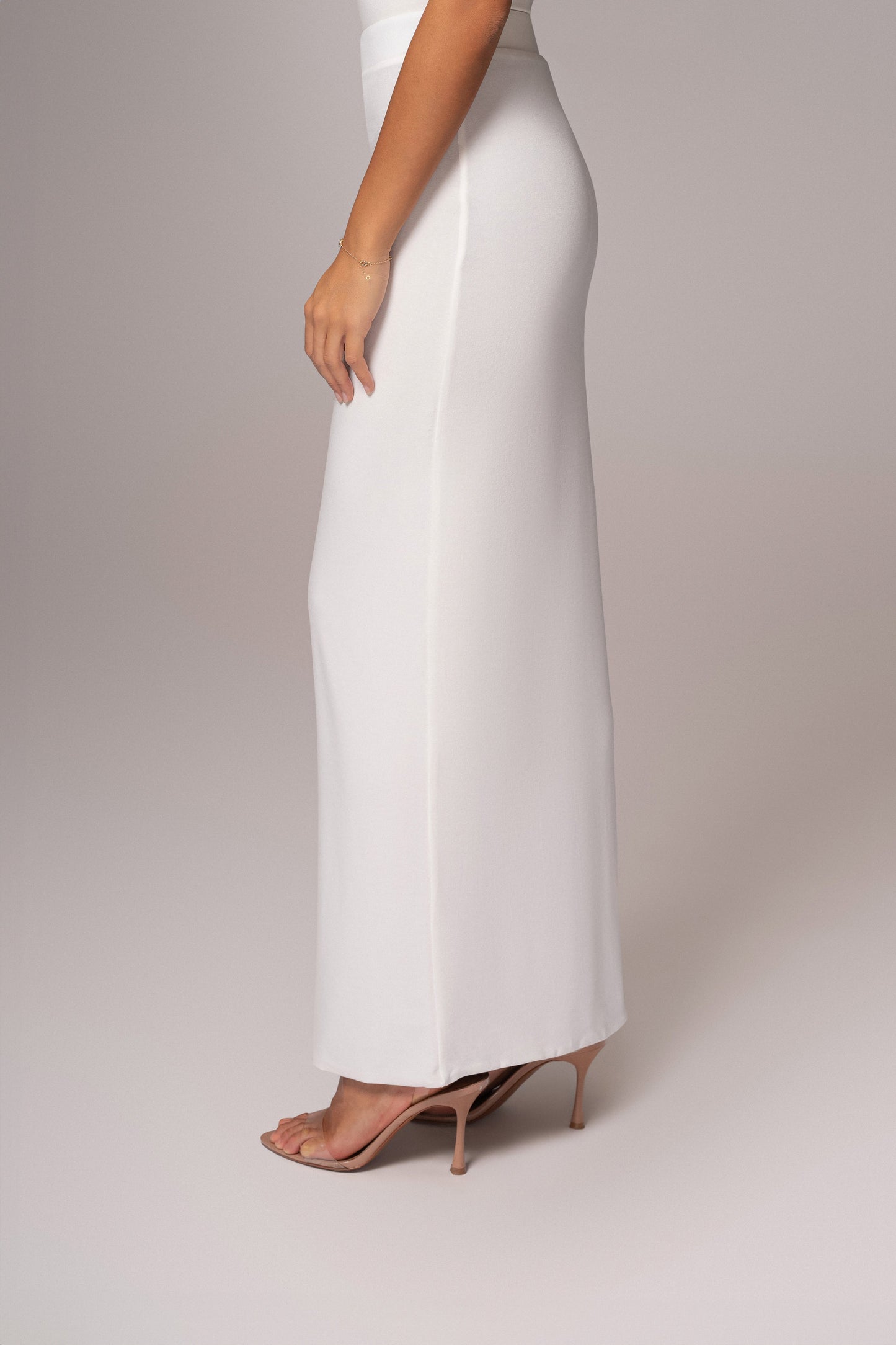 Ivory/Beige Everyday Reversible Skirt JLUXLABEL