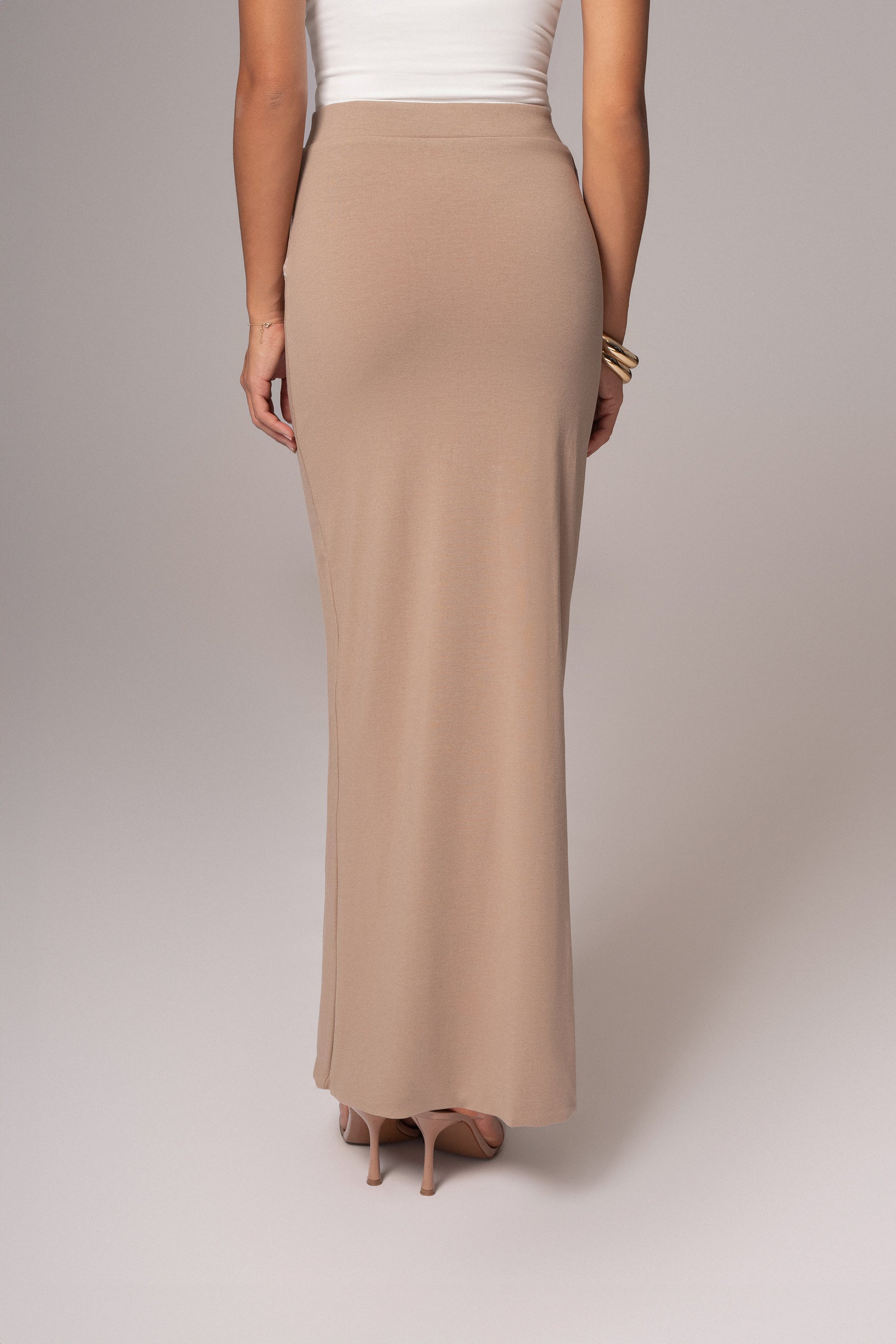 Ivory/Beige Everyday Reversible Skirt JLUXLABEL