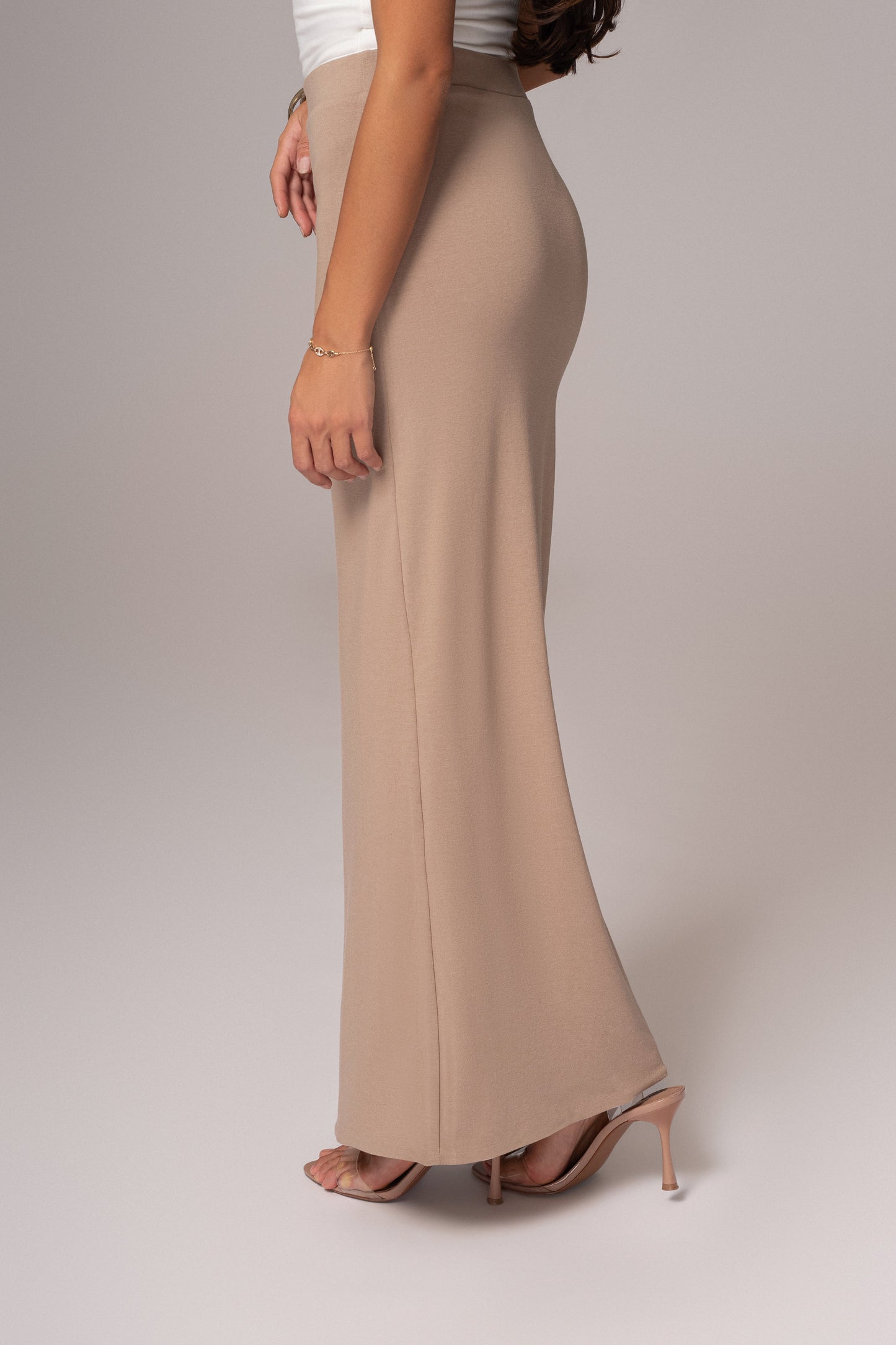 Ivory/Beige Everyday Reversible Skirt JLUXLABEL