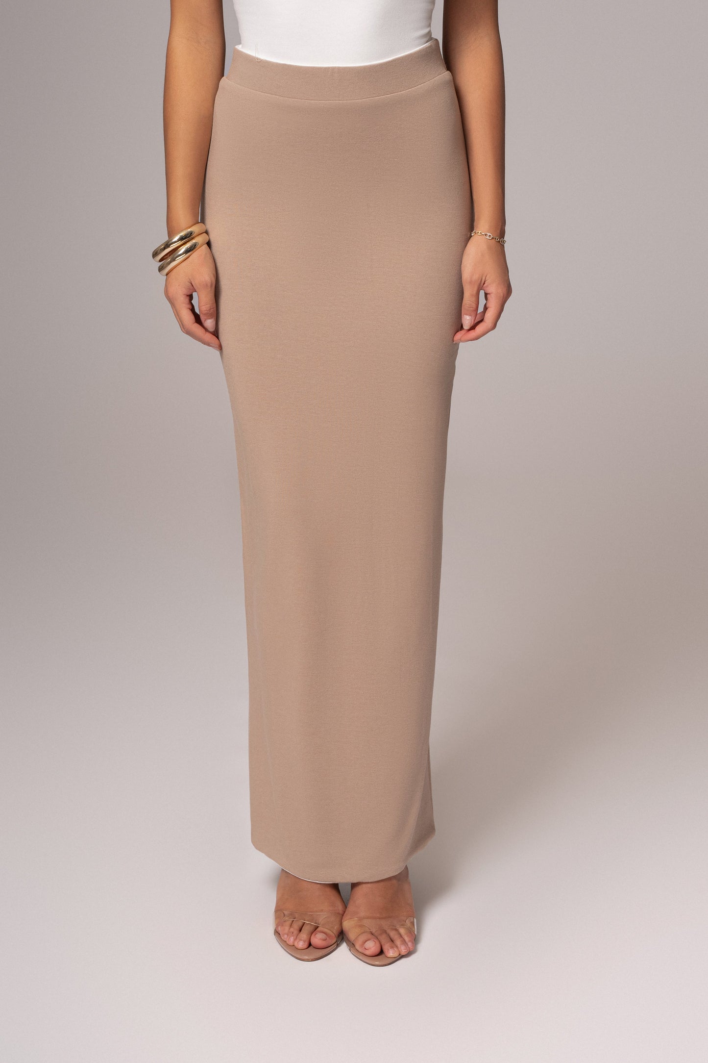 Ivory/Beige Everyday Reversible Skirt JLUXLABEL