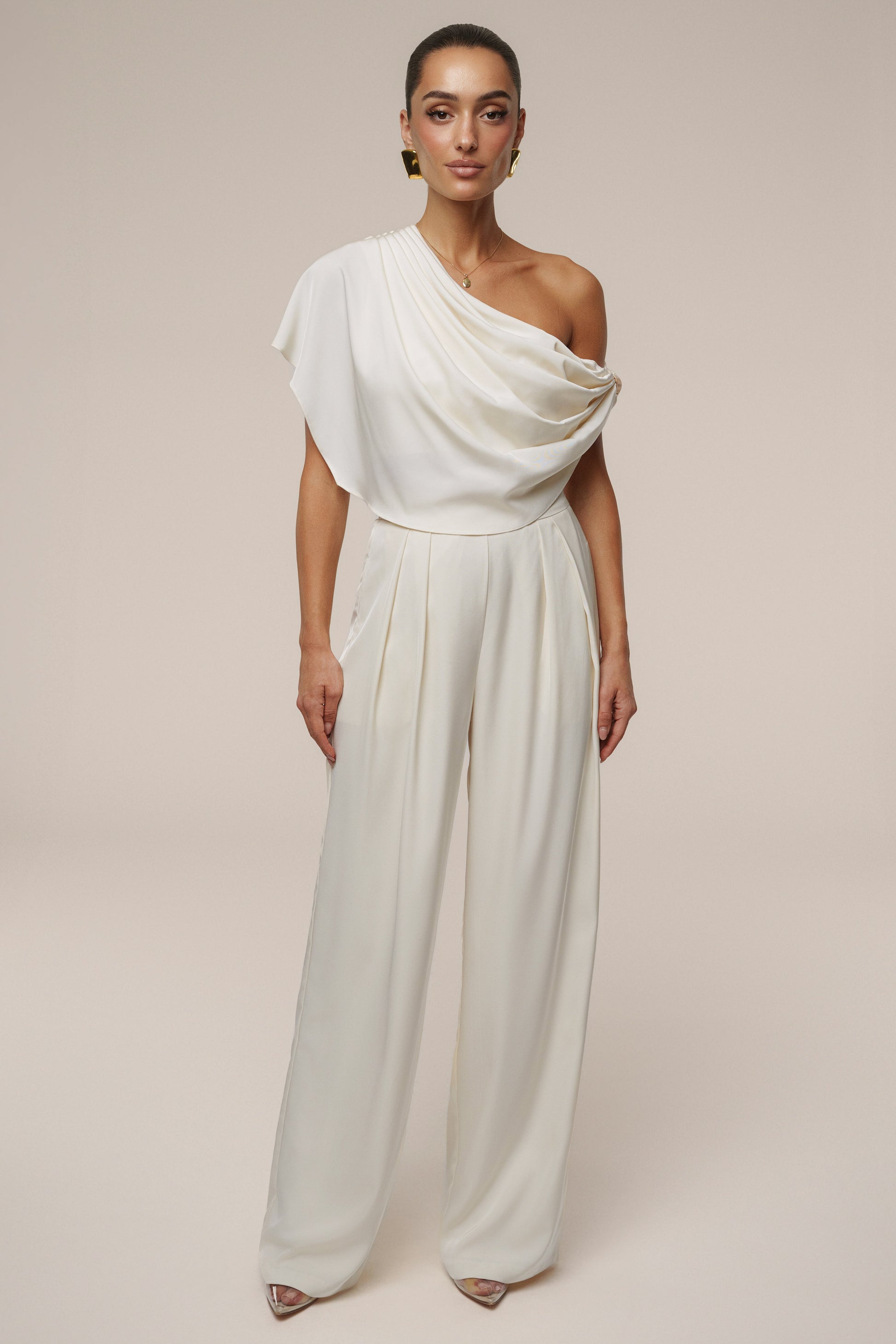 Buttercream Gleam and Glow Satin Top JLUXLABEL