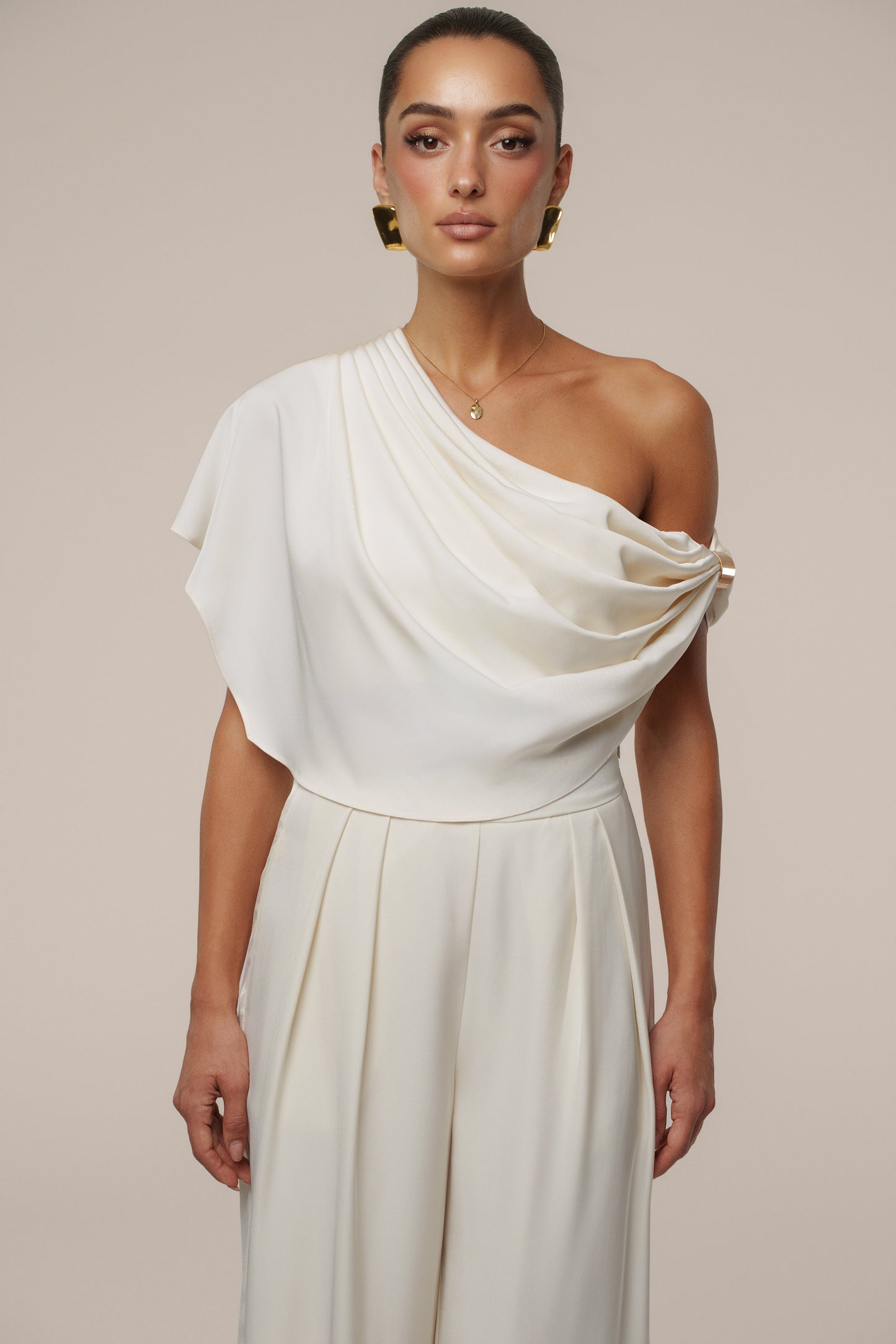 Buttercream Gleam and Glow Satin Top JLUXLABEL