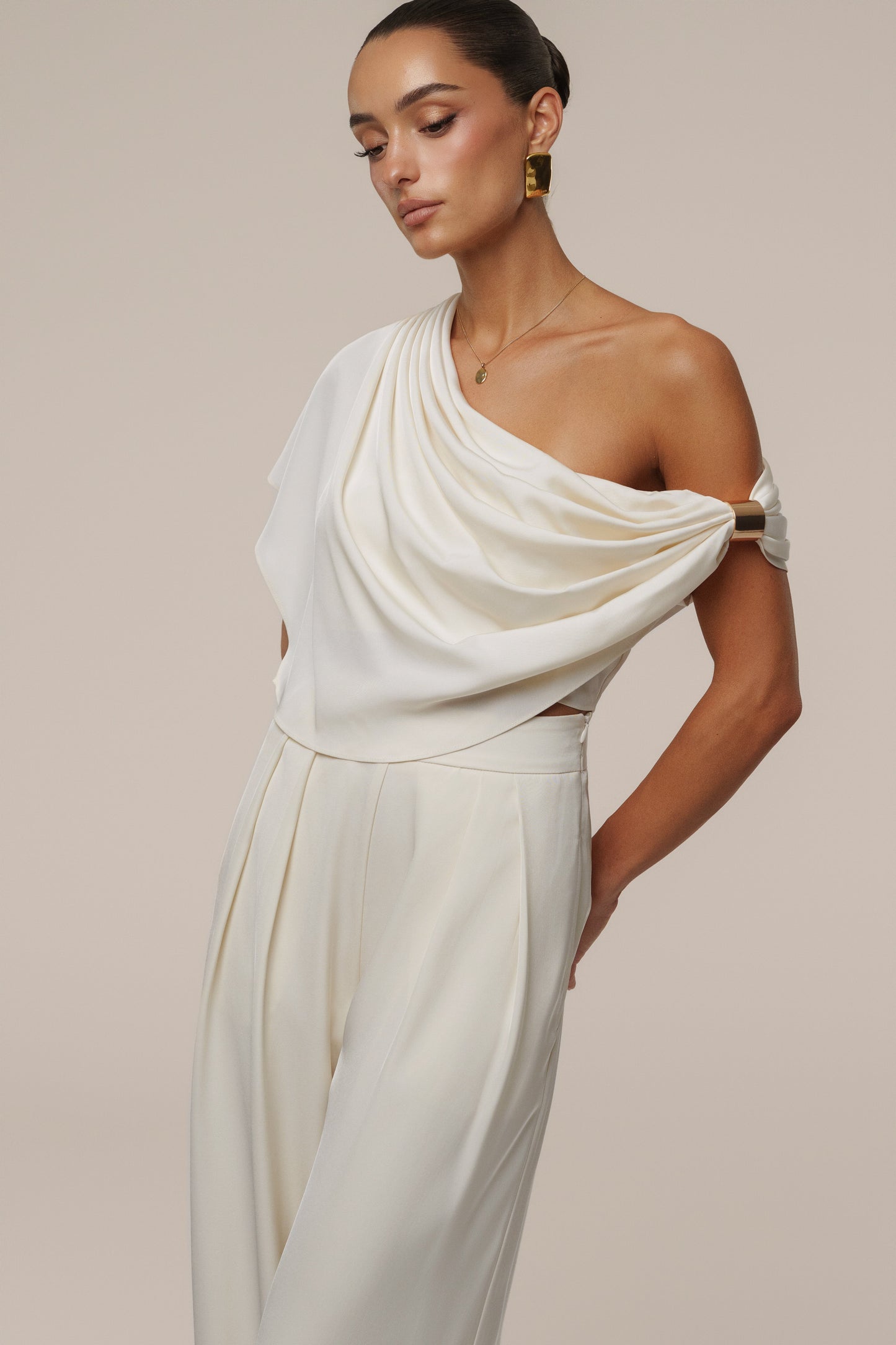 Buttercream Gleam and Glow Satin Top JLUXLABEL