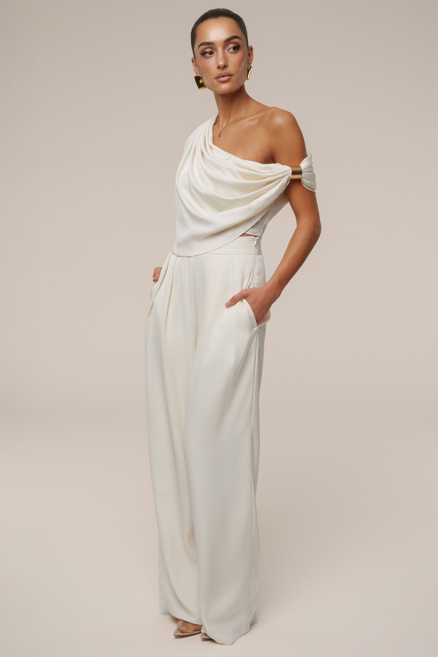 Buttercream Gleam and Glow Satin Top JLUXLABEL