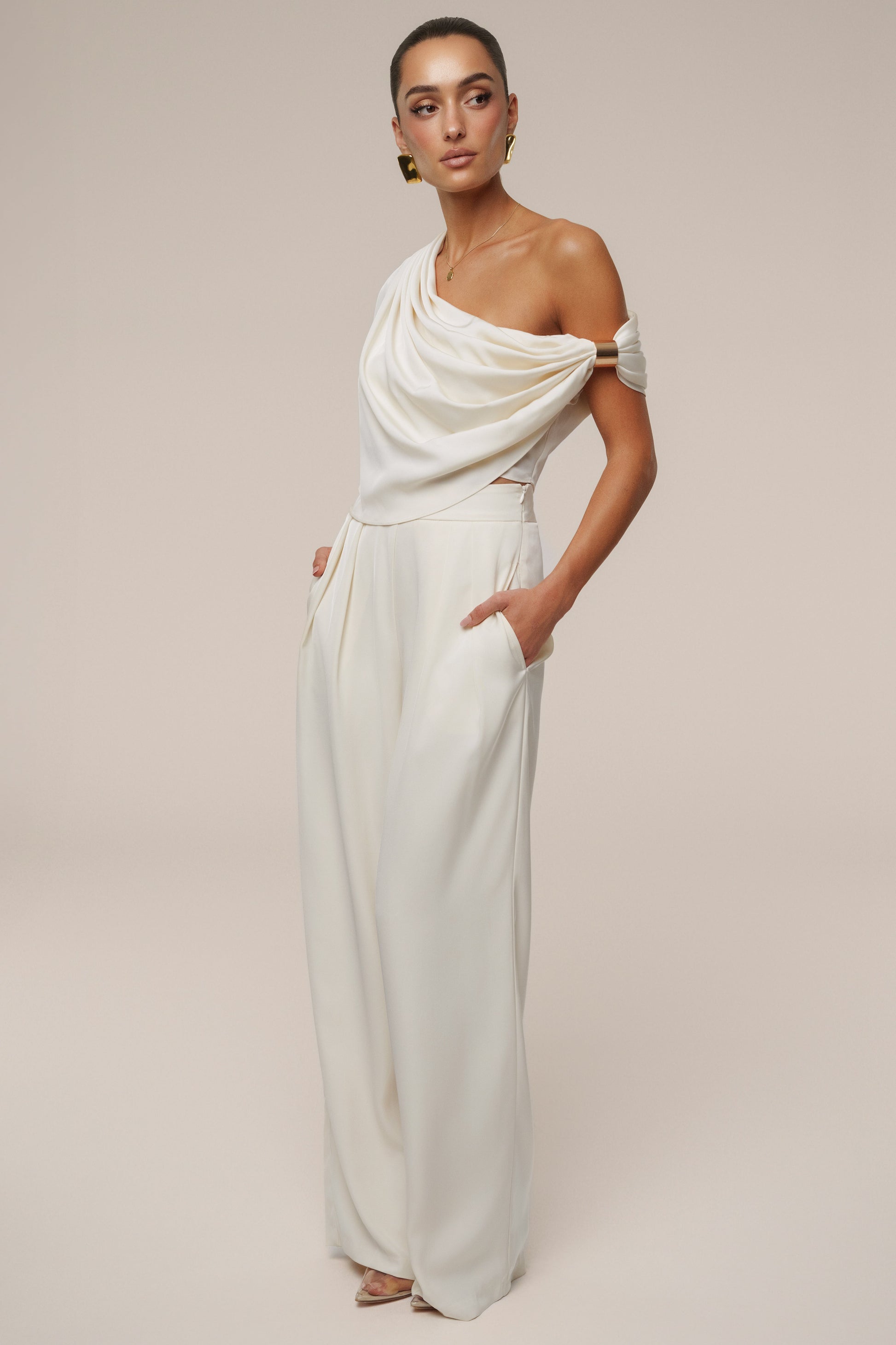Buttercream Gleam and Glow Satin Top JLUXLABEL