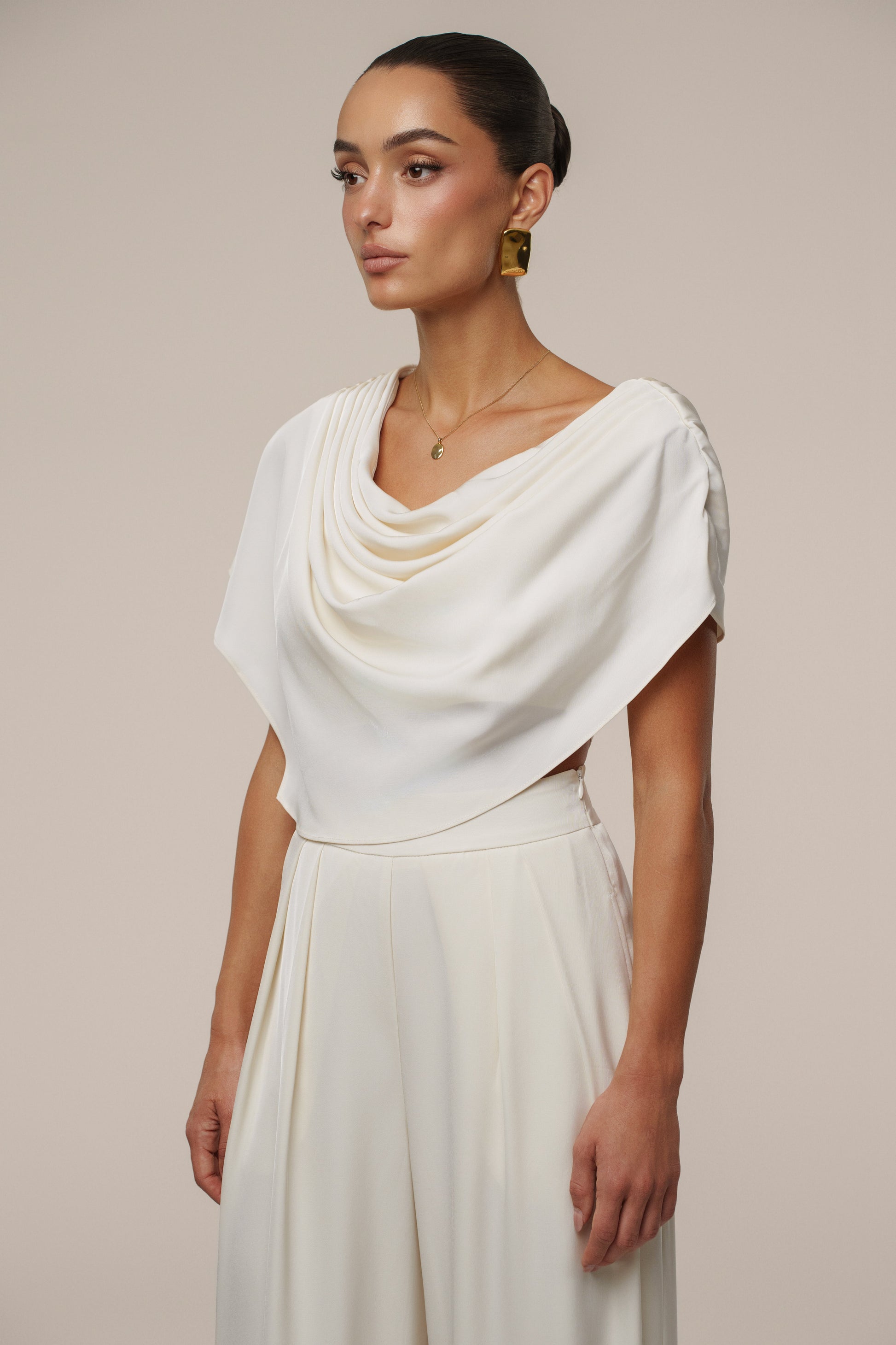 Buttercream Gleam and Glow Satin Top JLUXLABEL