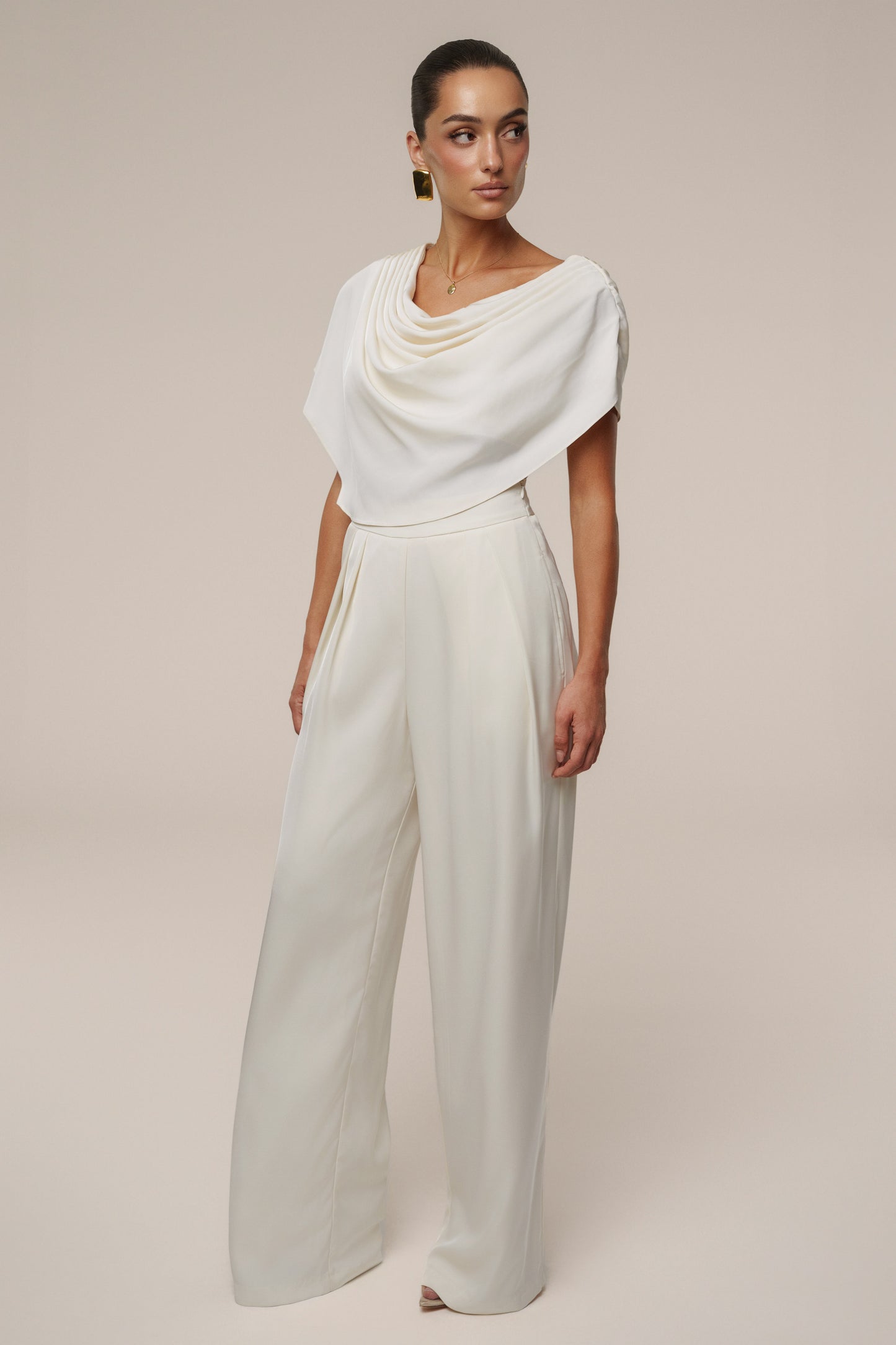 Buttercream Gleam and Glow Satin Top JLUXLABEL