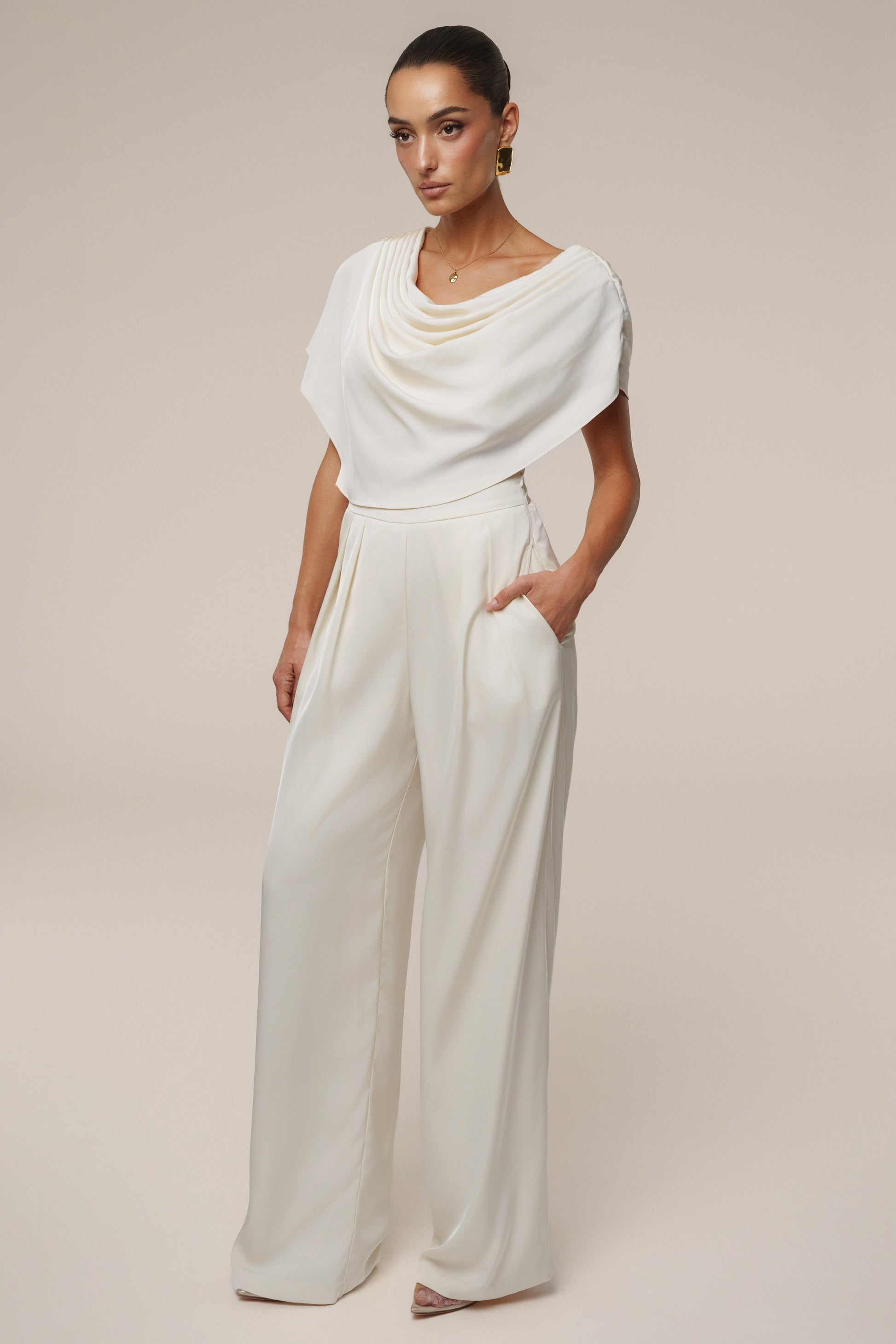 Buttercream Gleam and Glow Satin Top JLUXLABEL