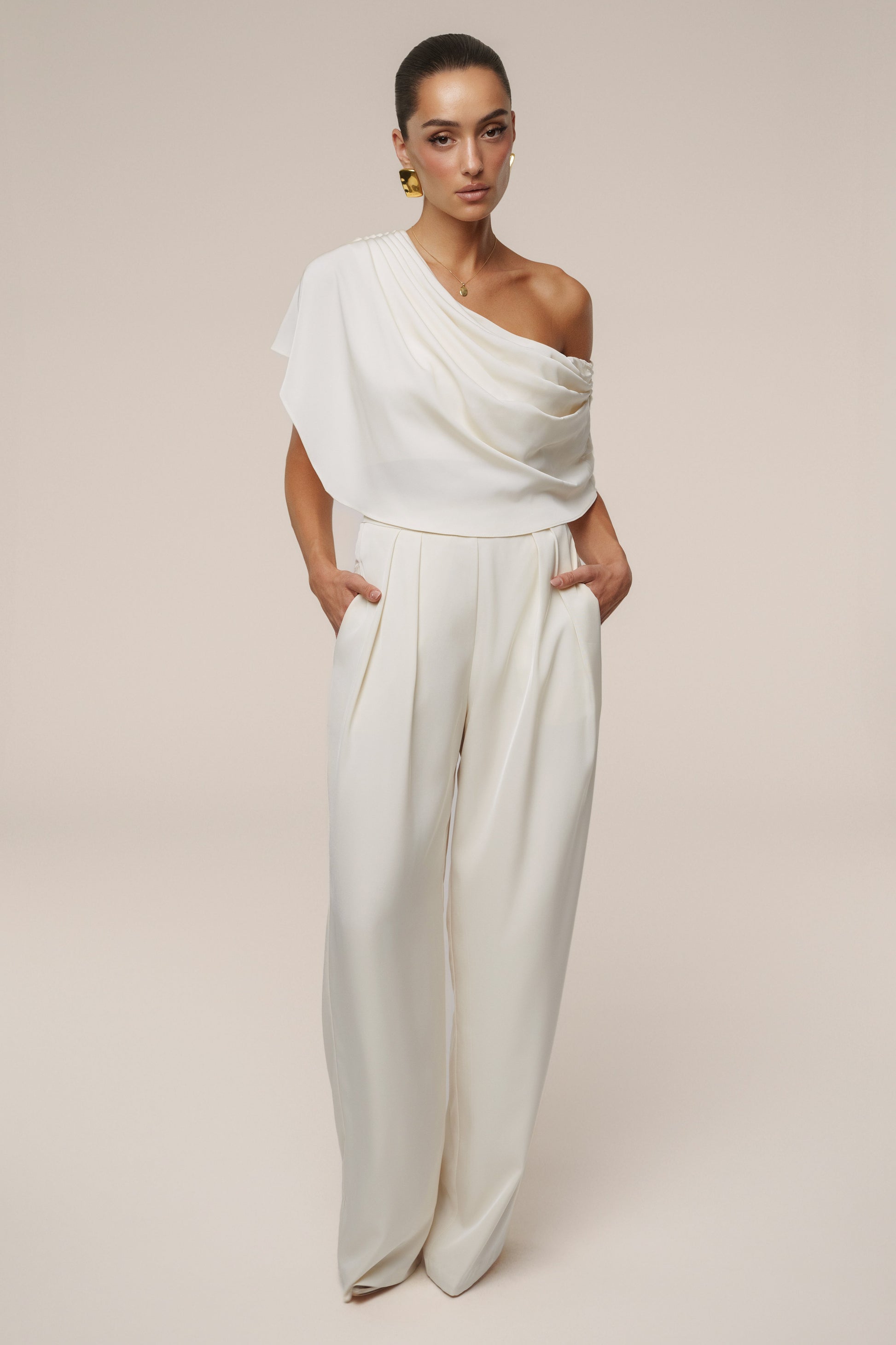Buttercream Gleam and Glow Satin Top JLUXLABEL