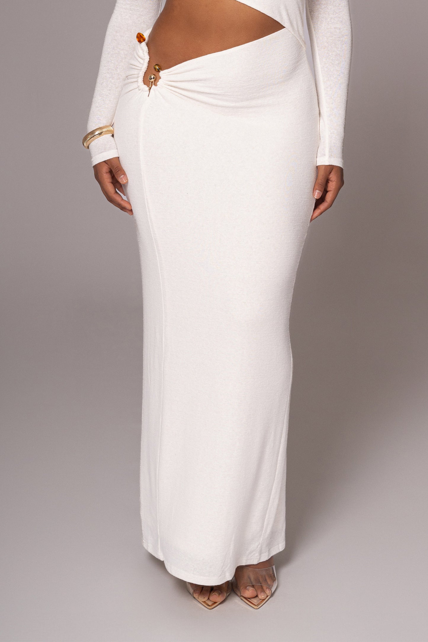 White Summer Romance Cutout Dress JLUXLABEL