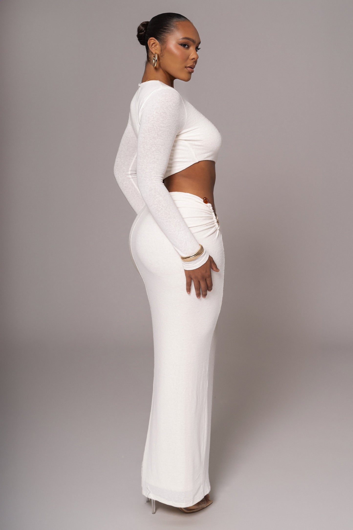 White Summer Romance Cutout Dress JLUXLABEL