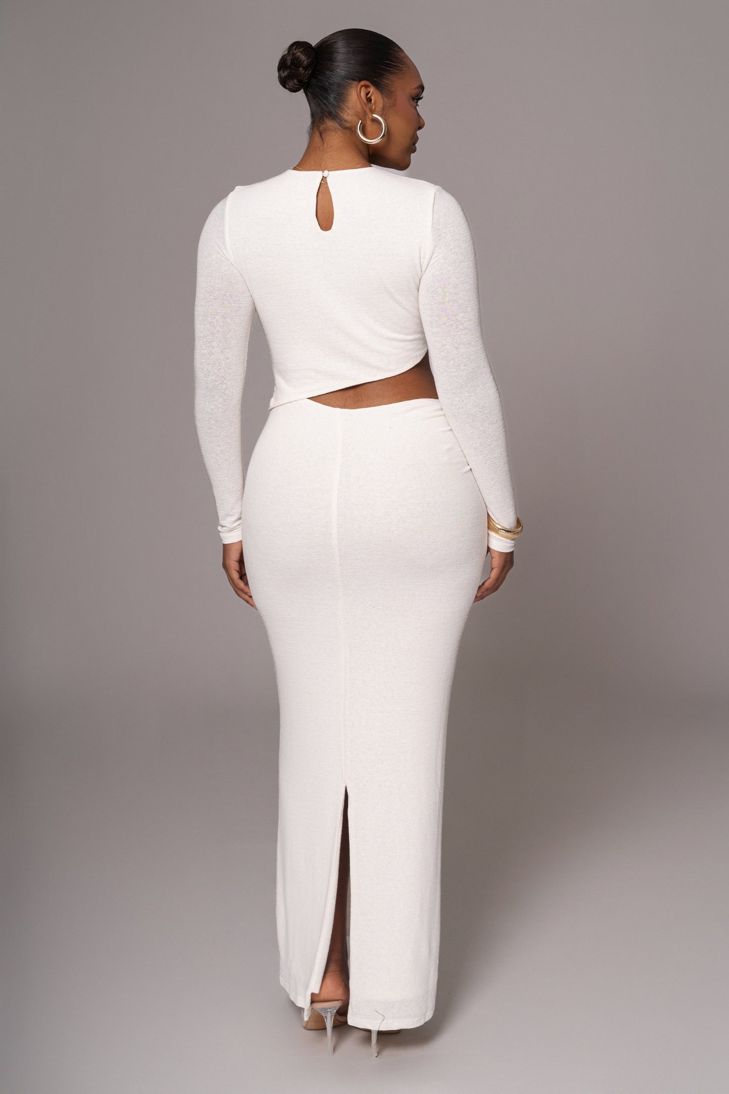 White Summer Romance Cutout Dress JLUXLABEL