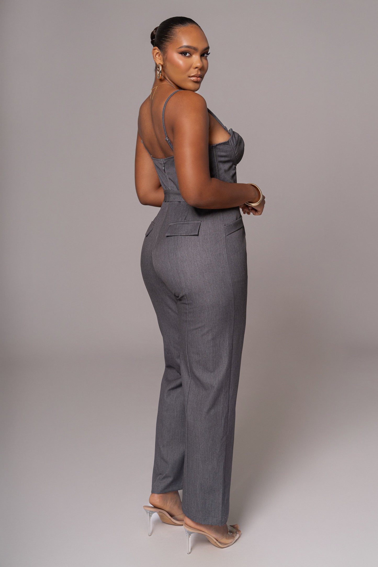 Grey Sweetheart Aroma Jumpsuit JLUXLABEL