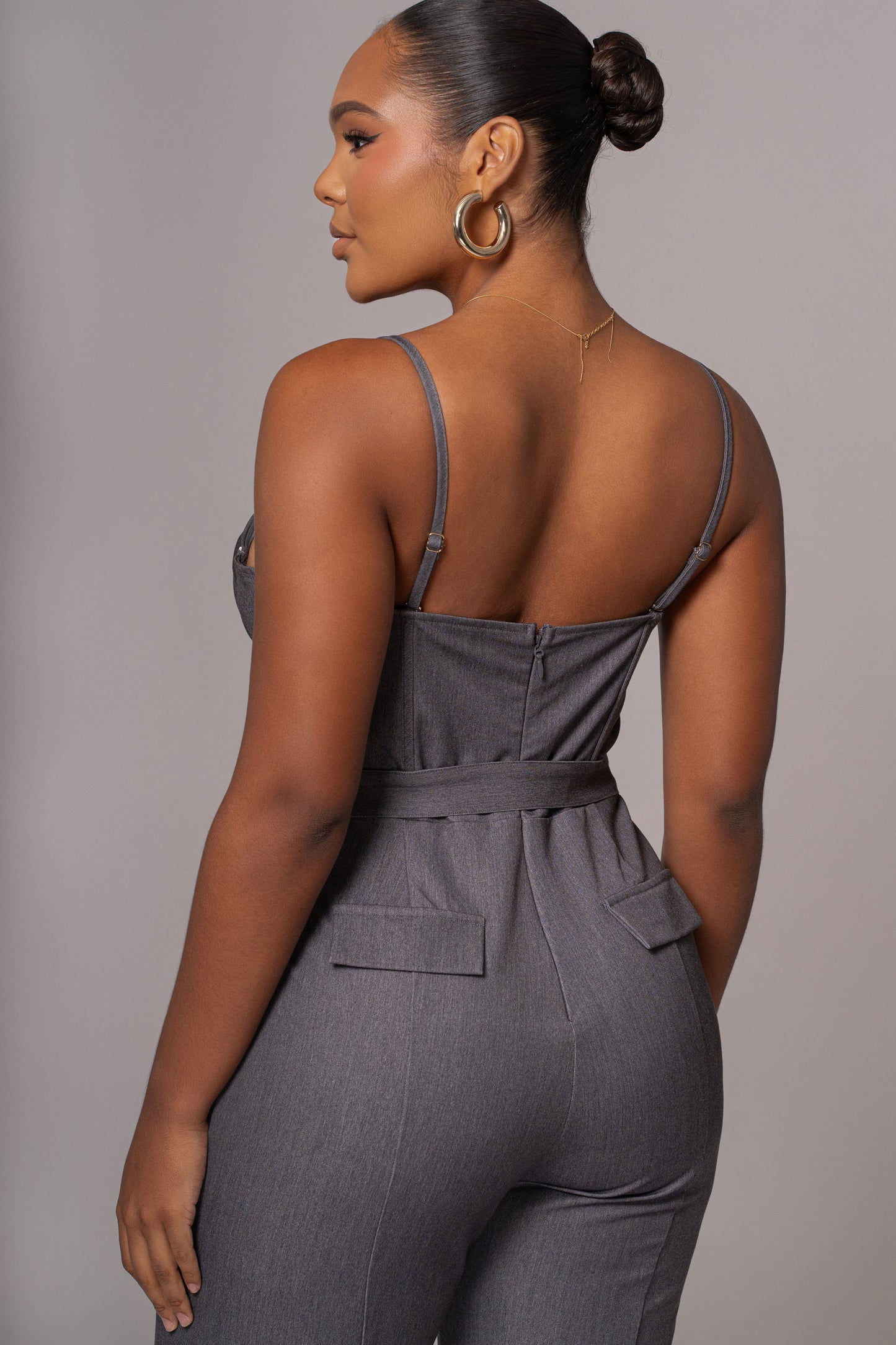 Grey Sweetheart Aroma Jumpsuit JLUXLABEL