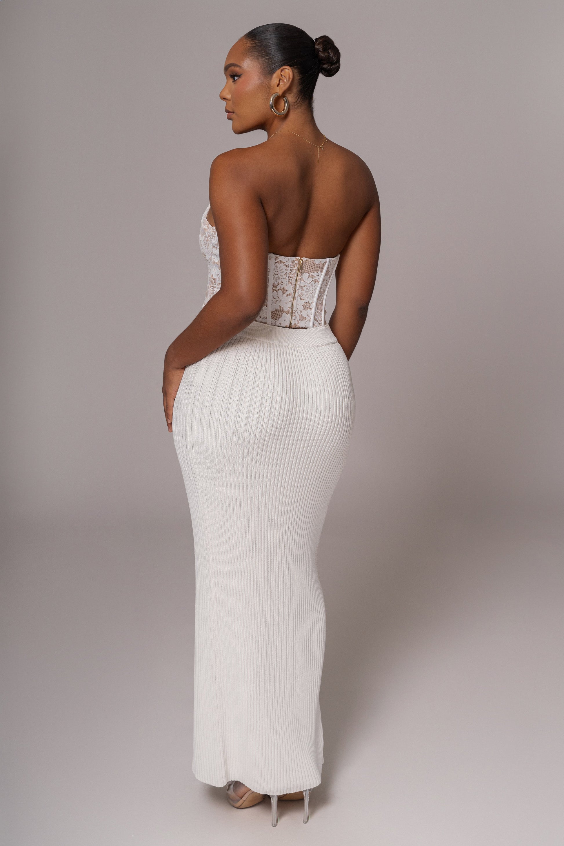 White Rosemere Lace Top JLUXLABEL