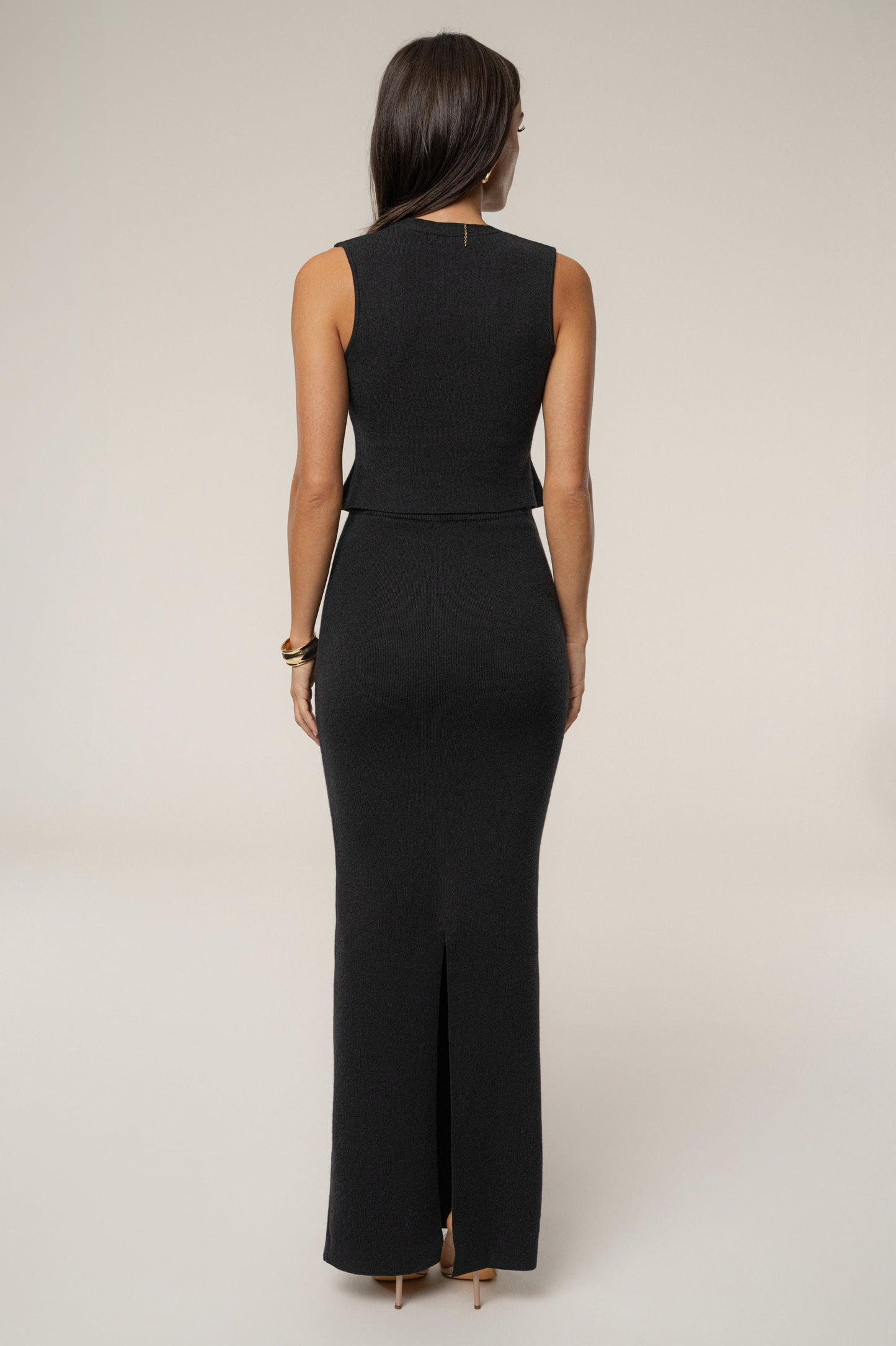 Black Cassidy Two Piece Skirt Set JLUXLABEL