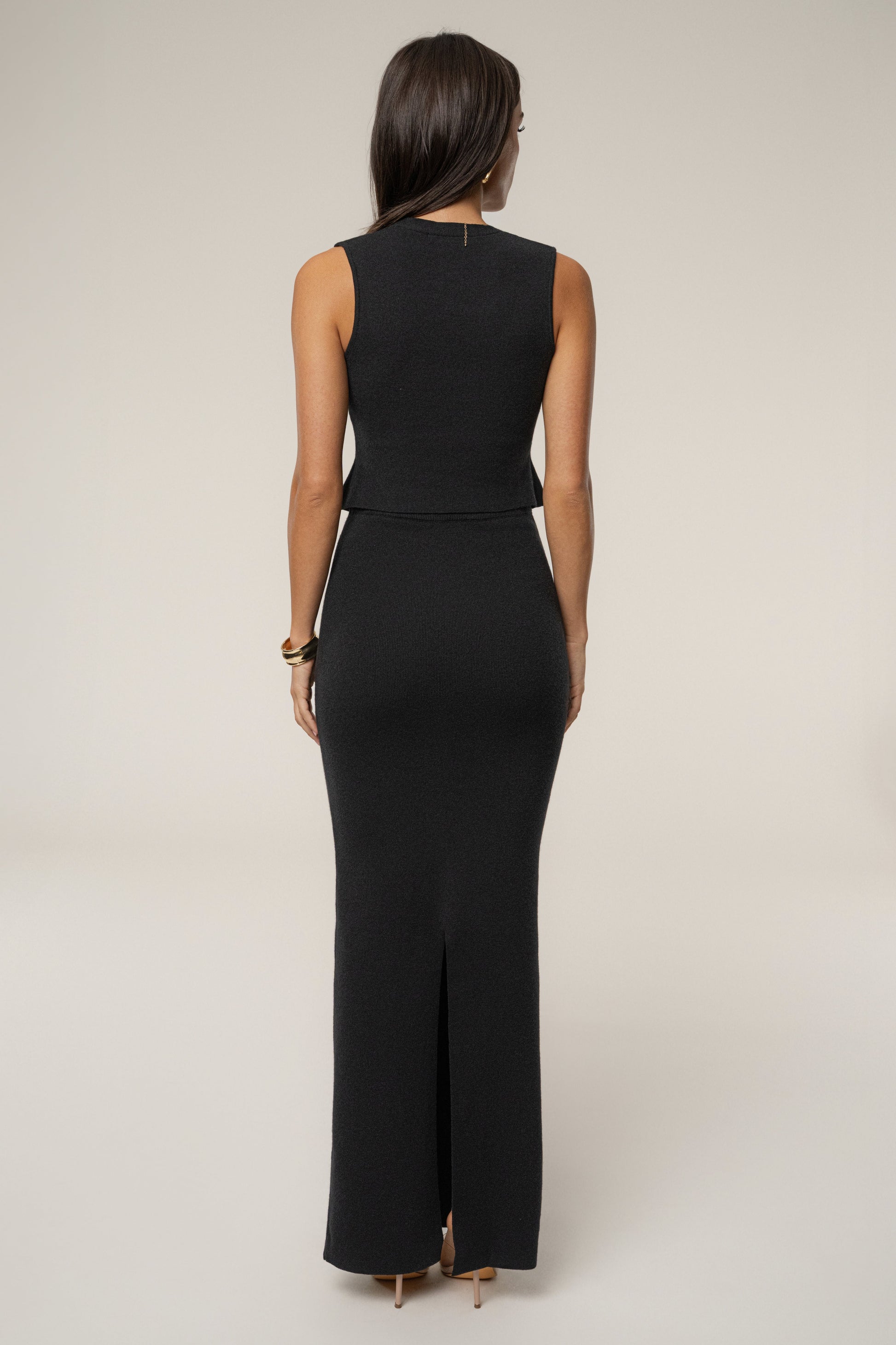 Black Cassidy Two Piece Skirt Set JLUXLABEL