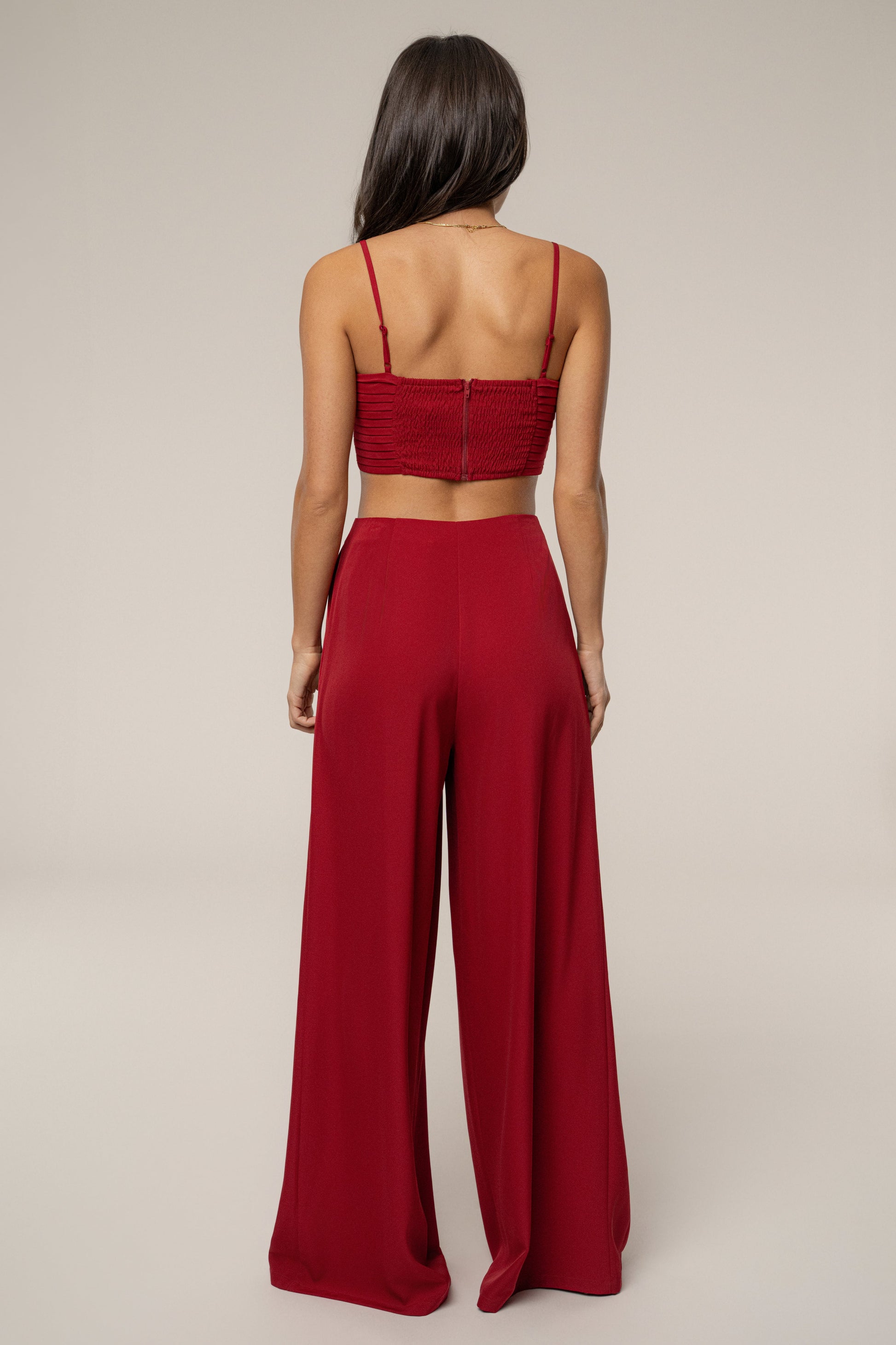 Burgundy Serenade Pant Set JLUXLABEL