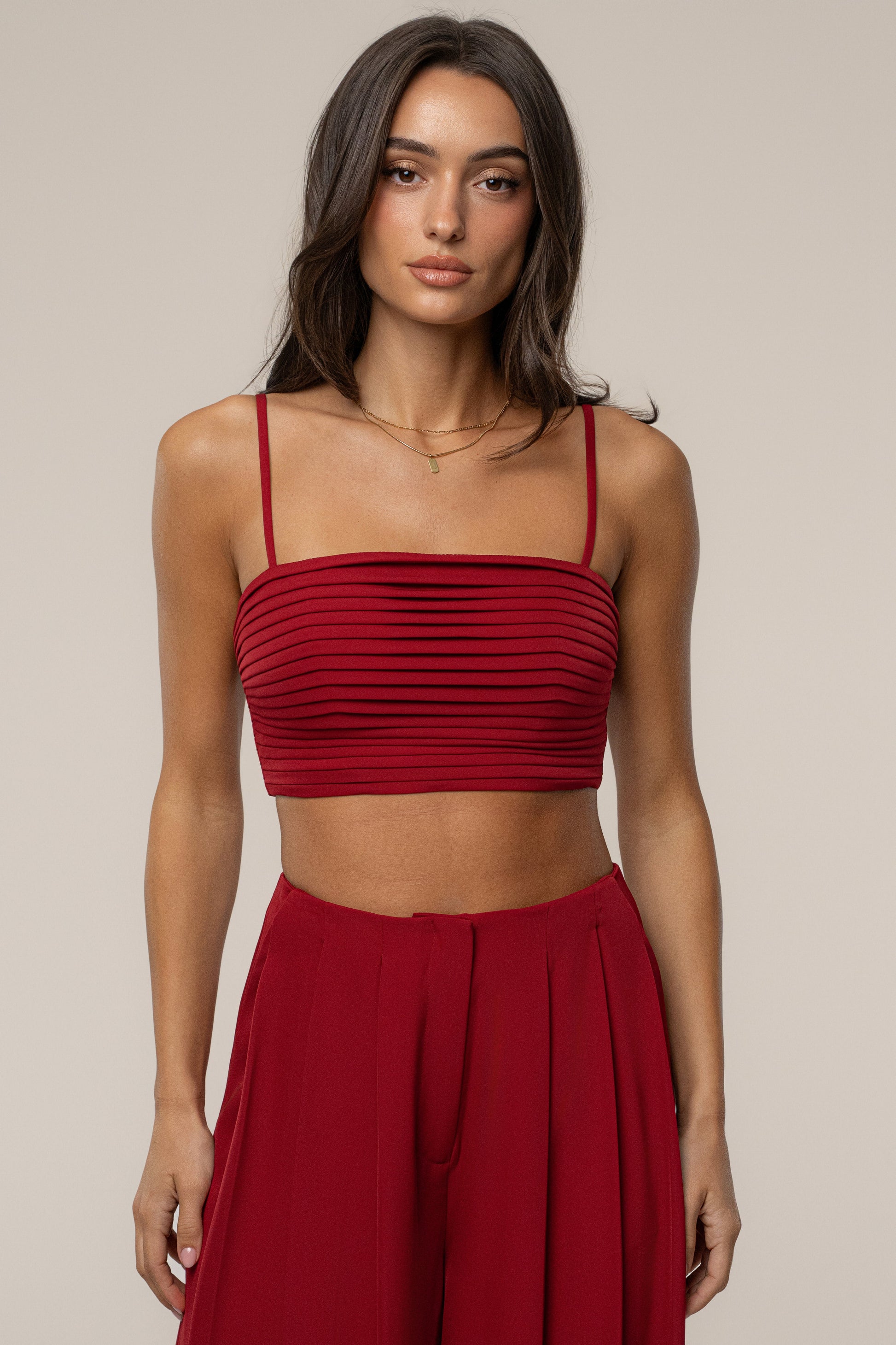 Burgundy Serenade Pant Set JLUXLABEL