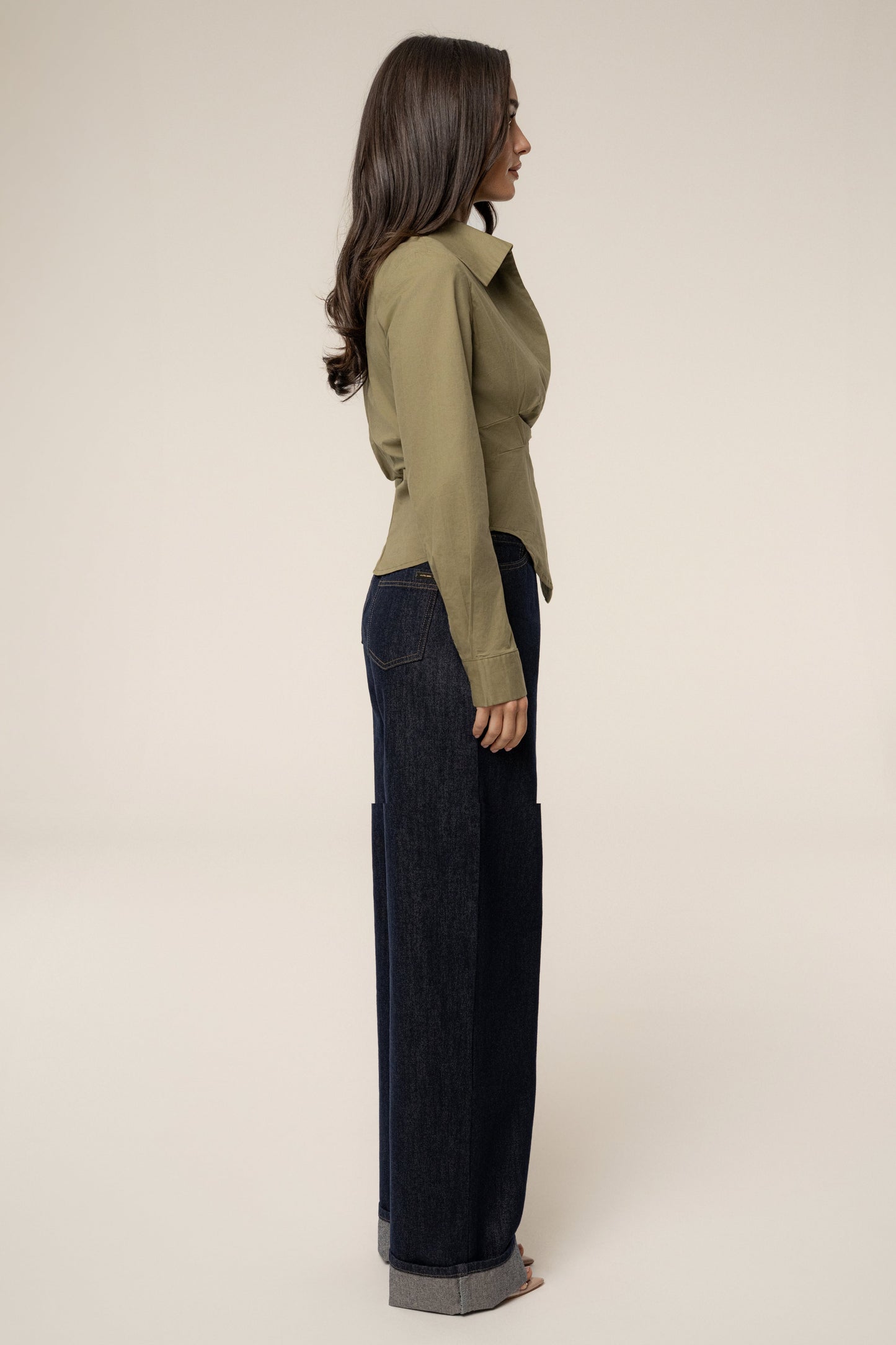 Olive  Sculpt And Form Blouse NEWFASHIONEDGE