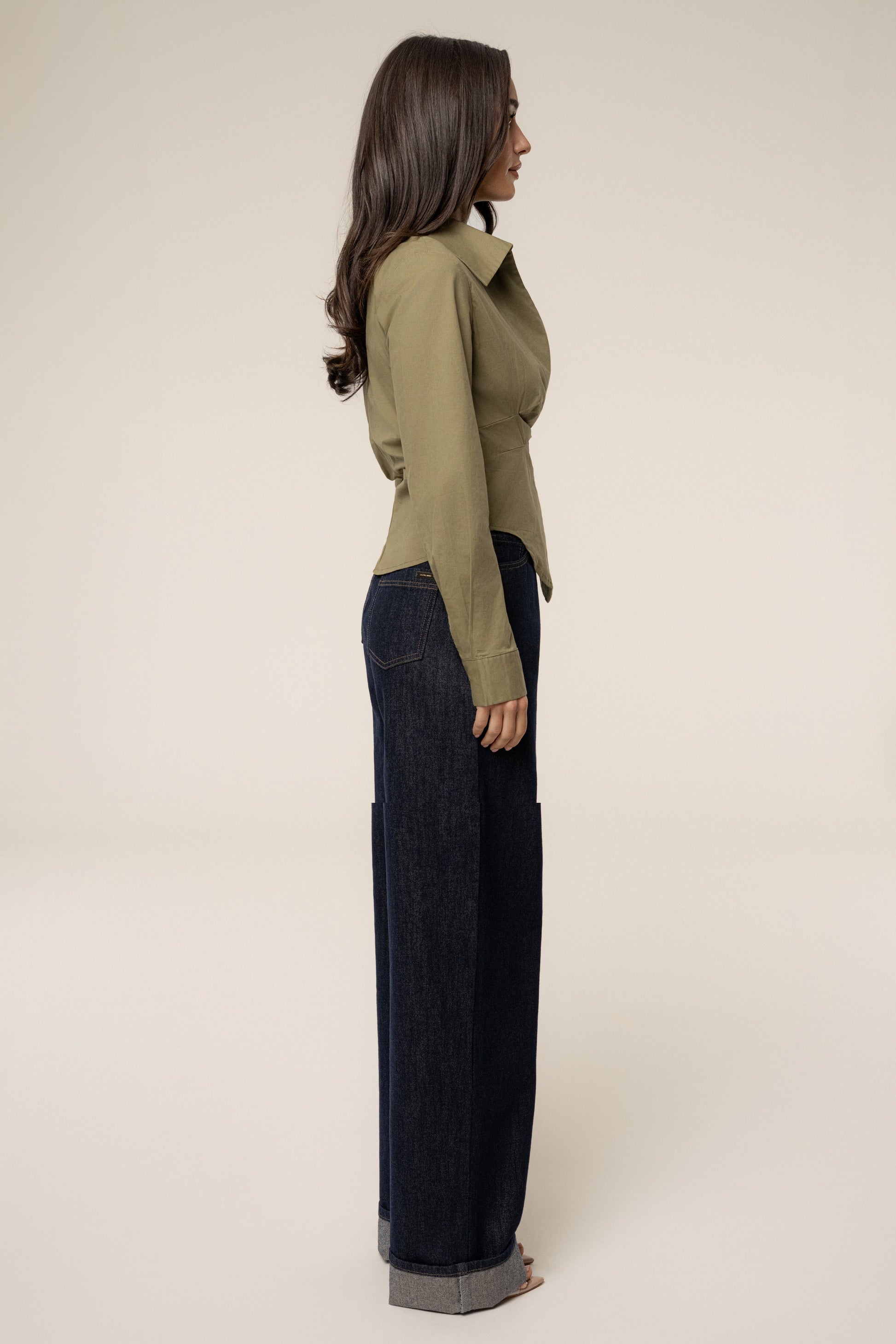 Olive  Sculpt And Form Blouse NEWFASHIONEDGE