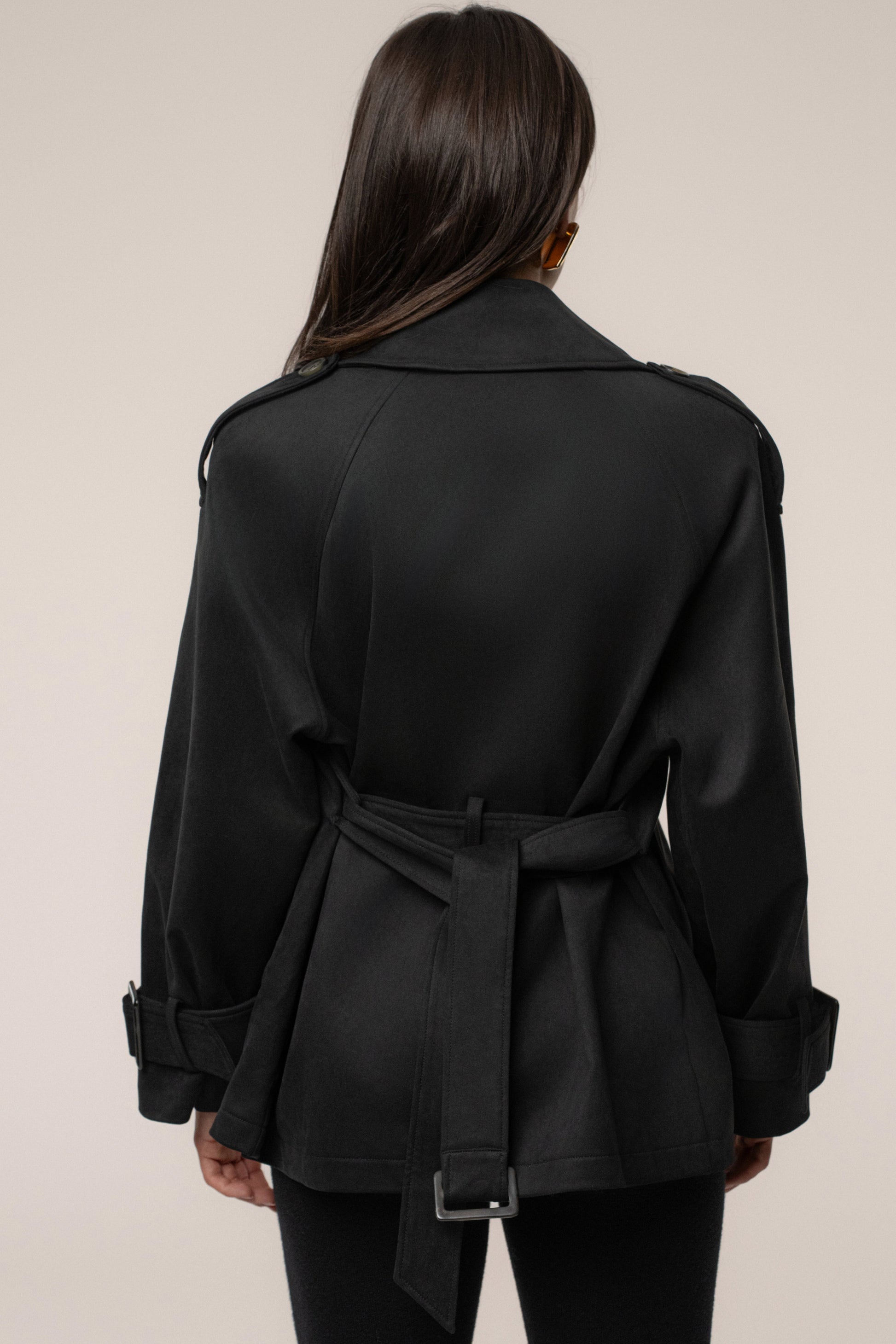 Black Nightfall Suede Jacket JLUXLABEL