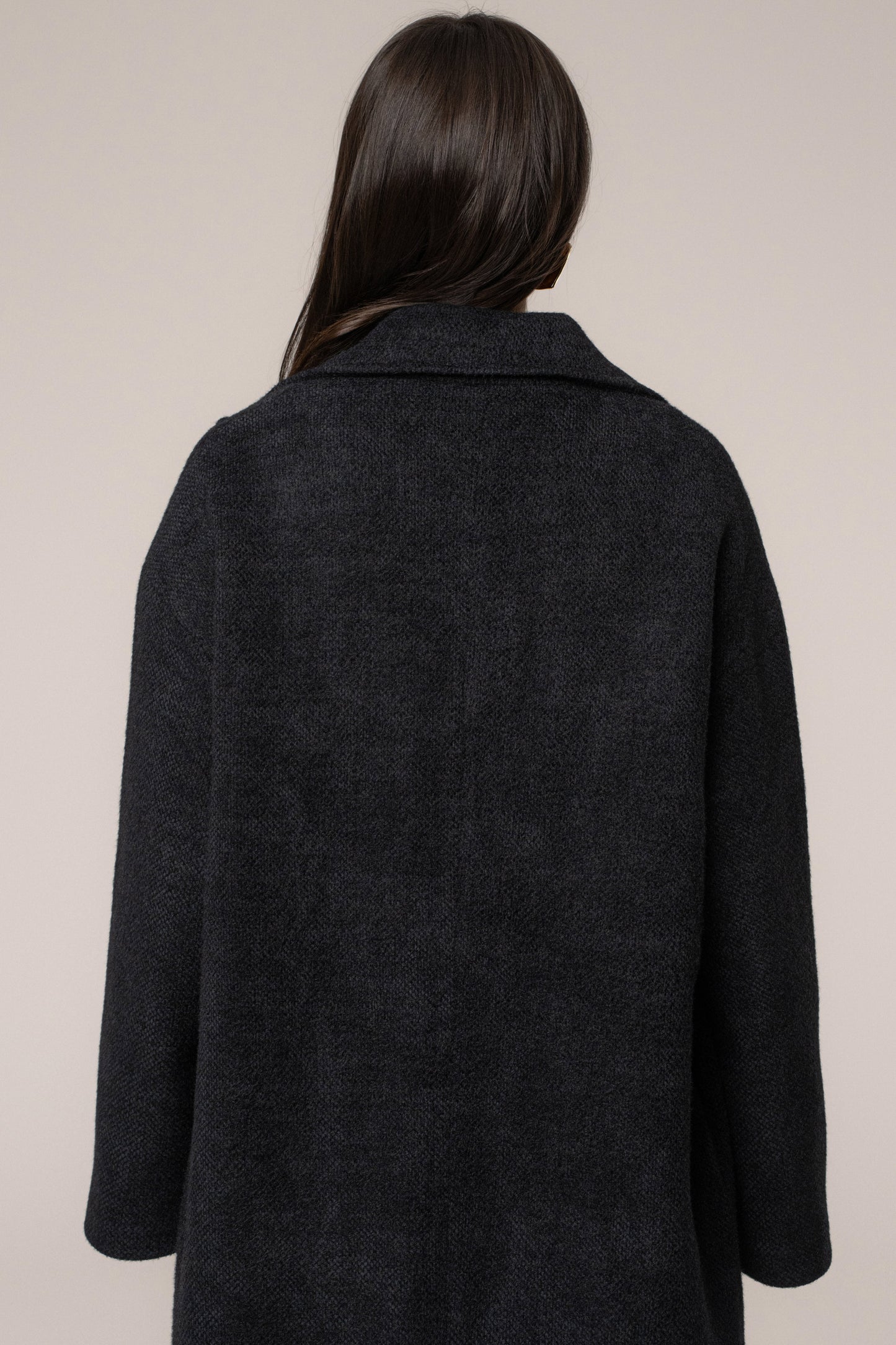 Black Dion Oversized Coat JLUXLABEL