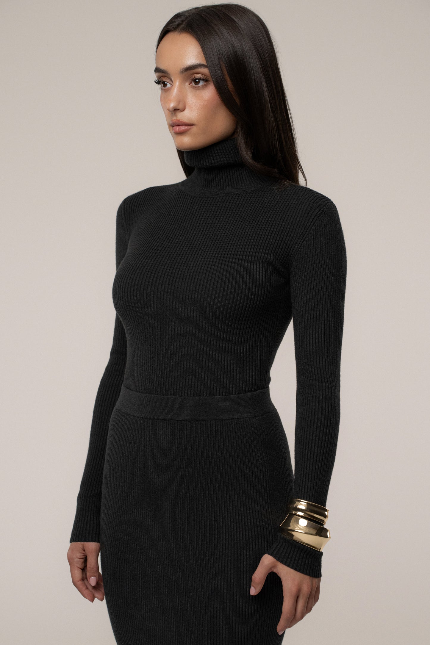 Black Cardinal Essential Knit Skirt JLUXLABEL