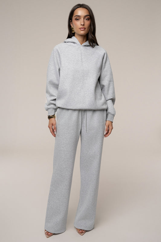 Heather Grey JLUXLABEL Logo Fleece Pants JLUXLABEL