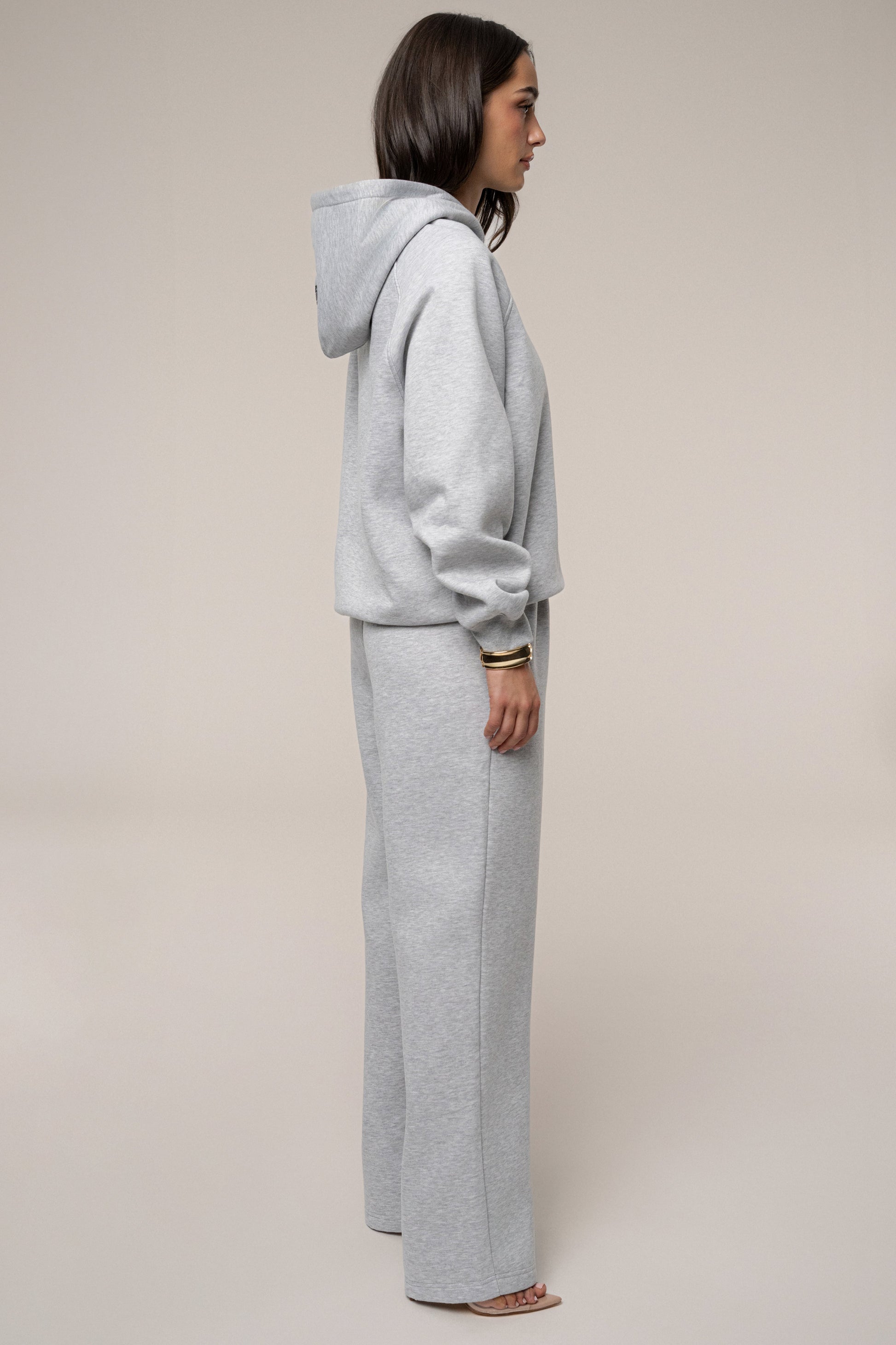 Heather Grey JLUXLABEL Logo Pullover Hoodie JLUXLABEL
